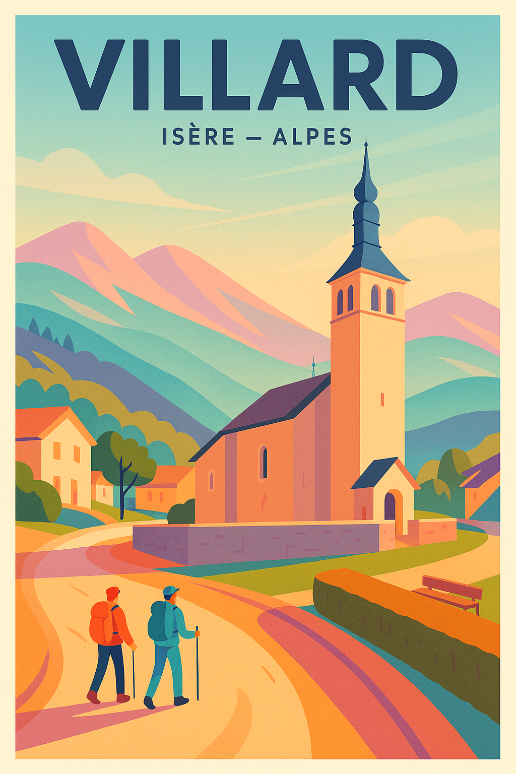 Affiche de Villard - Charme alpin et randonnée paisible