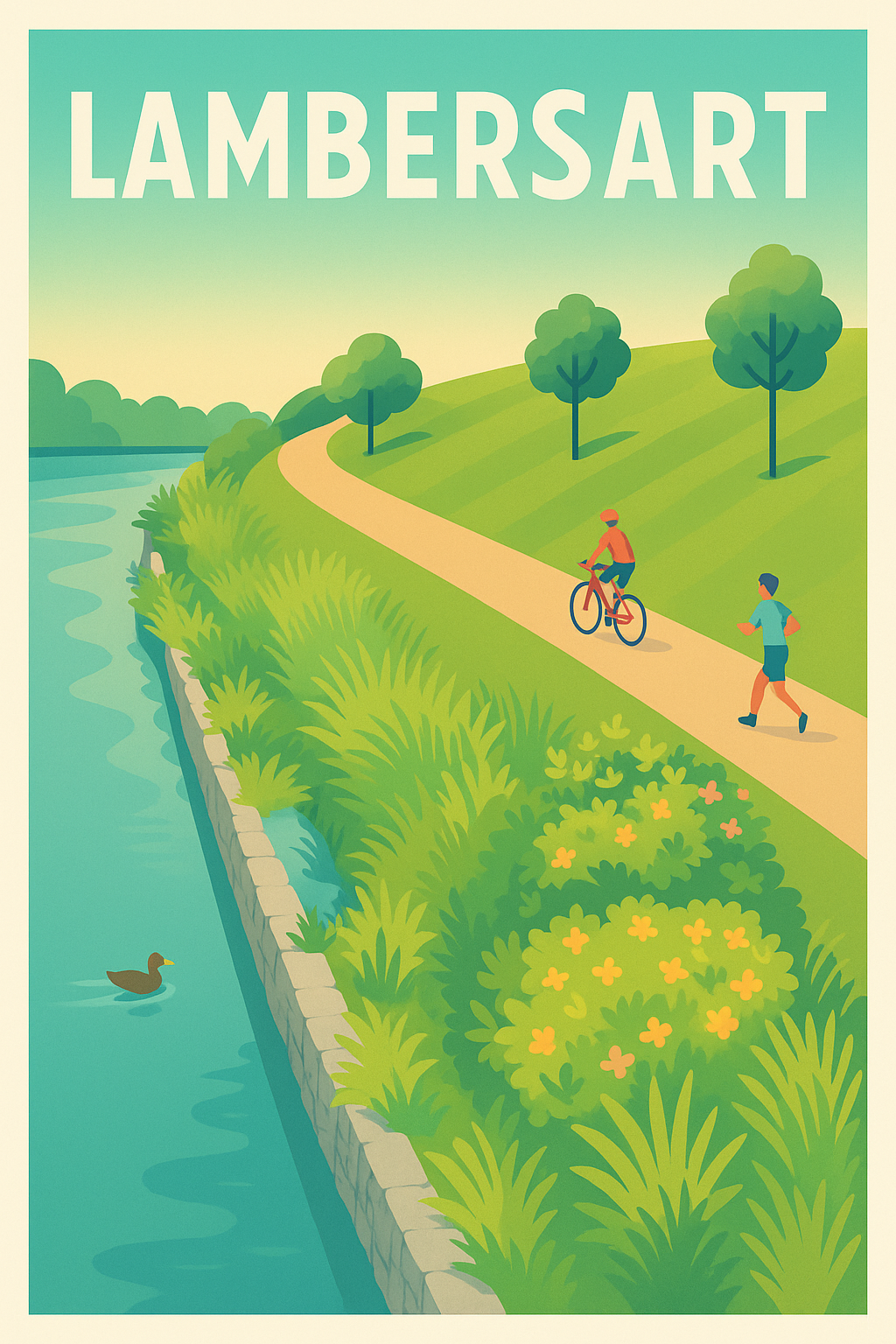 Affiche de Lambersart - Promenade et nature au fil de l'eau
