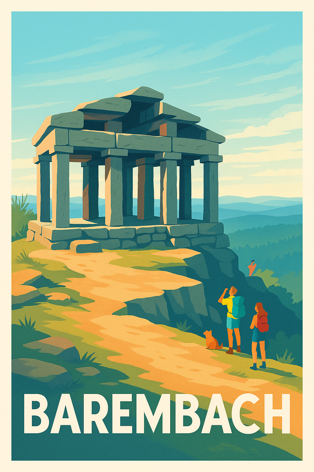 Affiche Barembach — L'appel de la nature et du patrimoine · poster d'art de Barembach