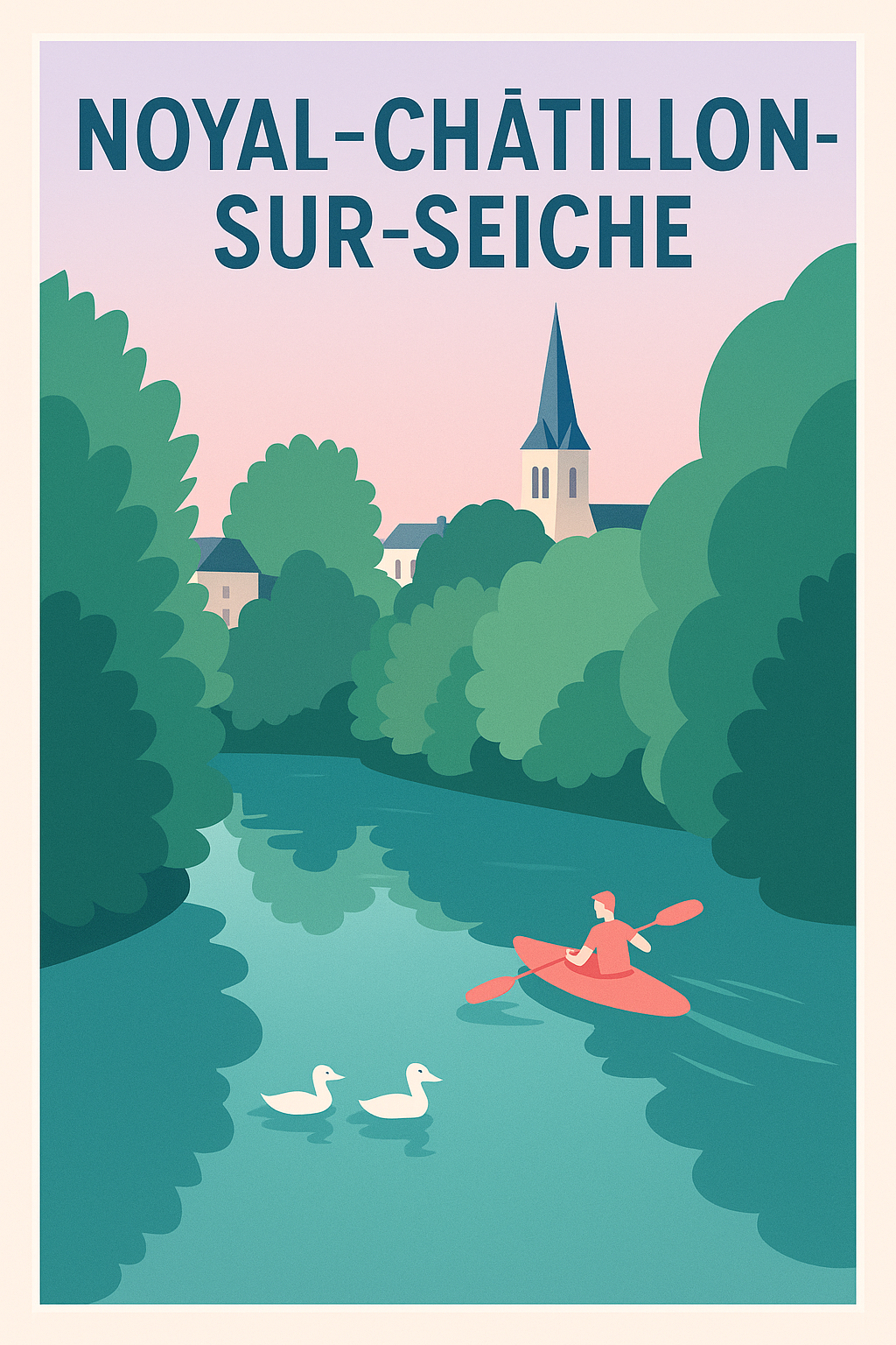 Affiche de Noyal-Châtillon-sur-Seiche - Sérénité au fil de l'eau