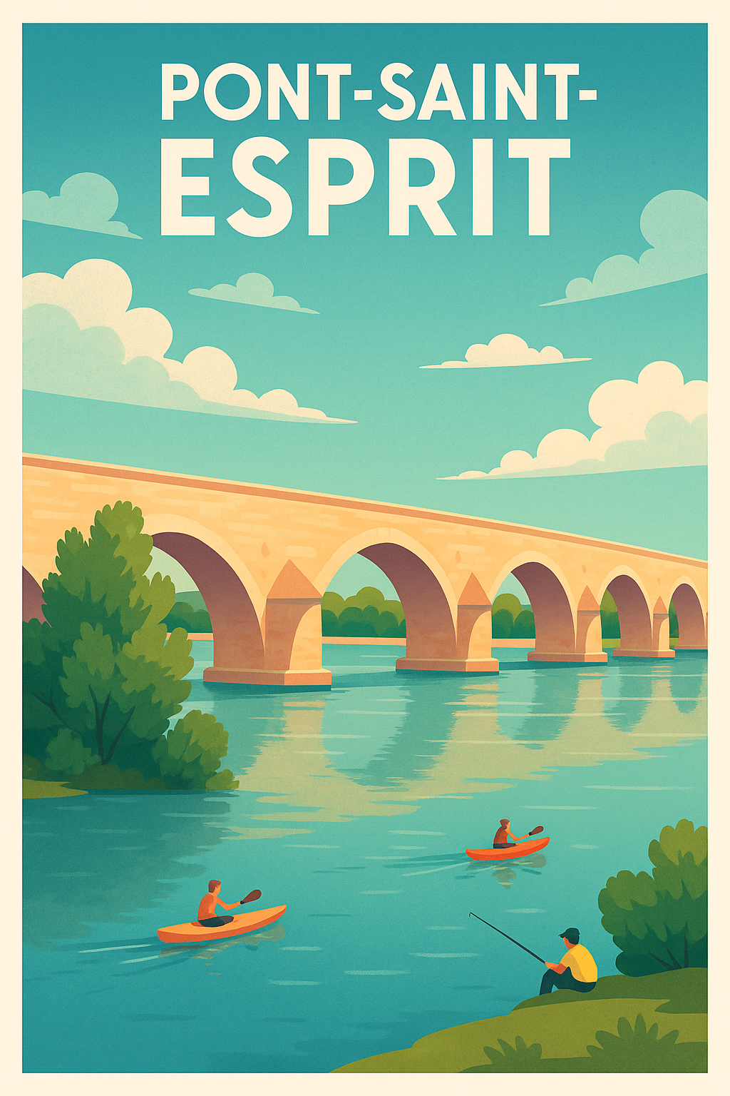 Affiche de Pont-Saint-Esprit - Évasion Nature et Patrimoine