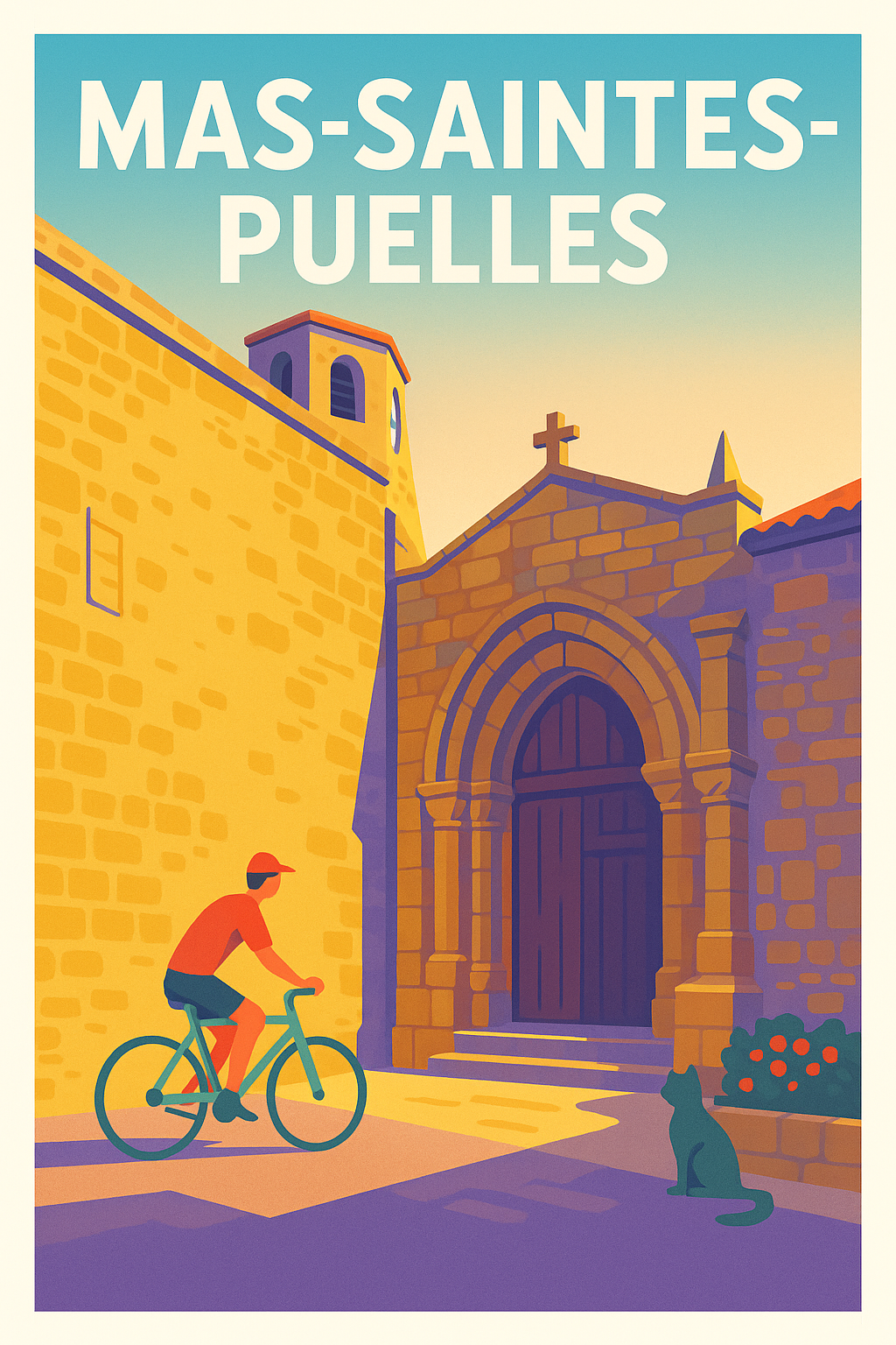 Affiche de Mas-Saintes-Puelles - Charme et Sérénité Médiévale