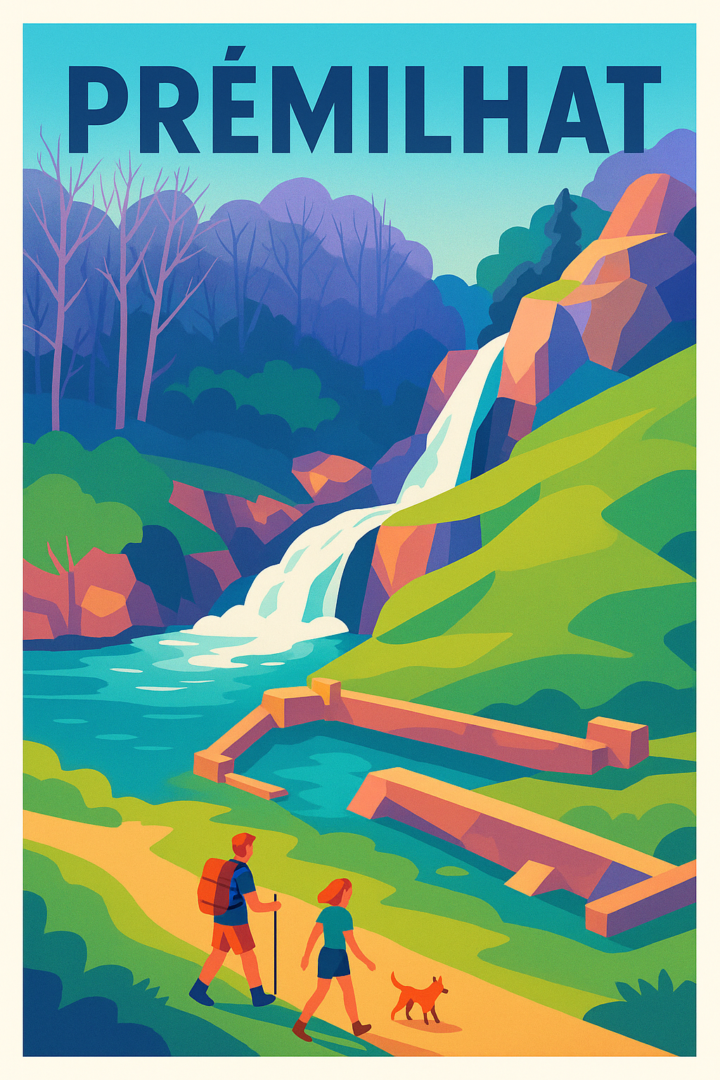 Affiche de Prémilhat - Nature et randonnée au cœur des cascades