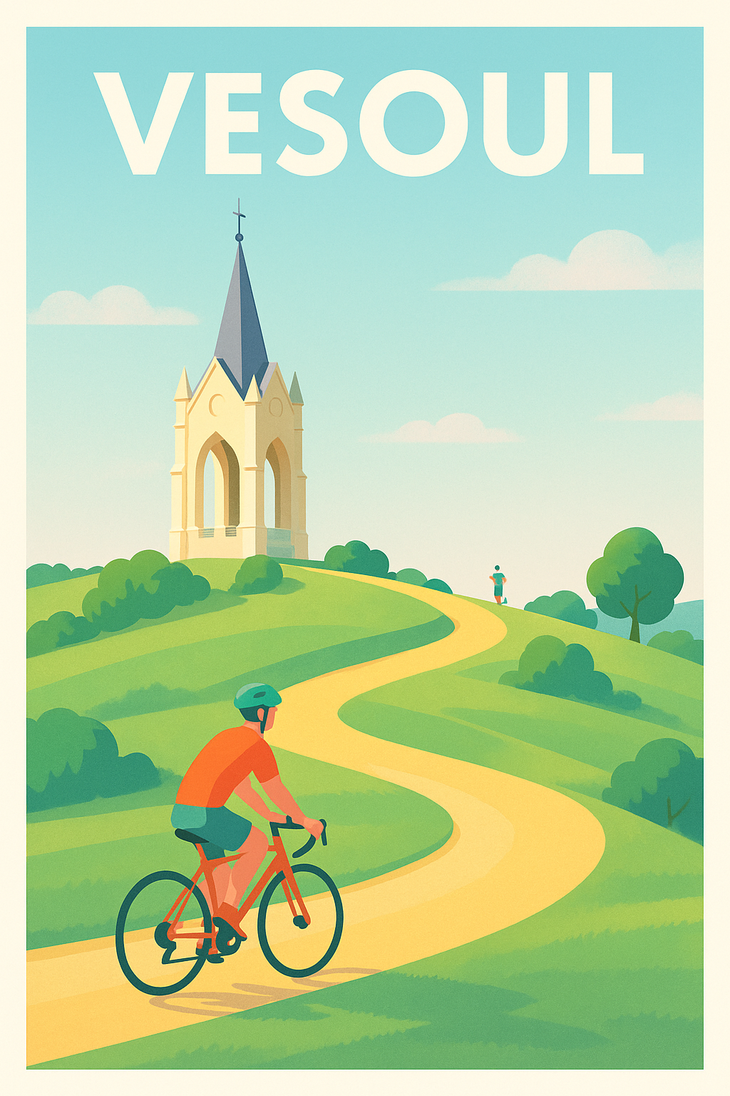 Affiche de Vesoul - Escapade à vélo au cœur de la nature