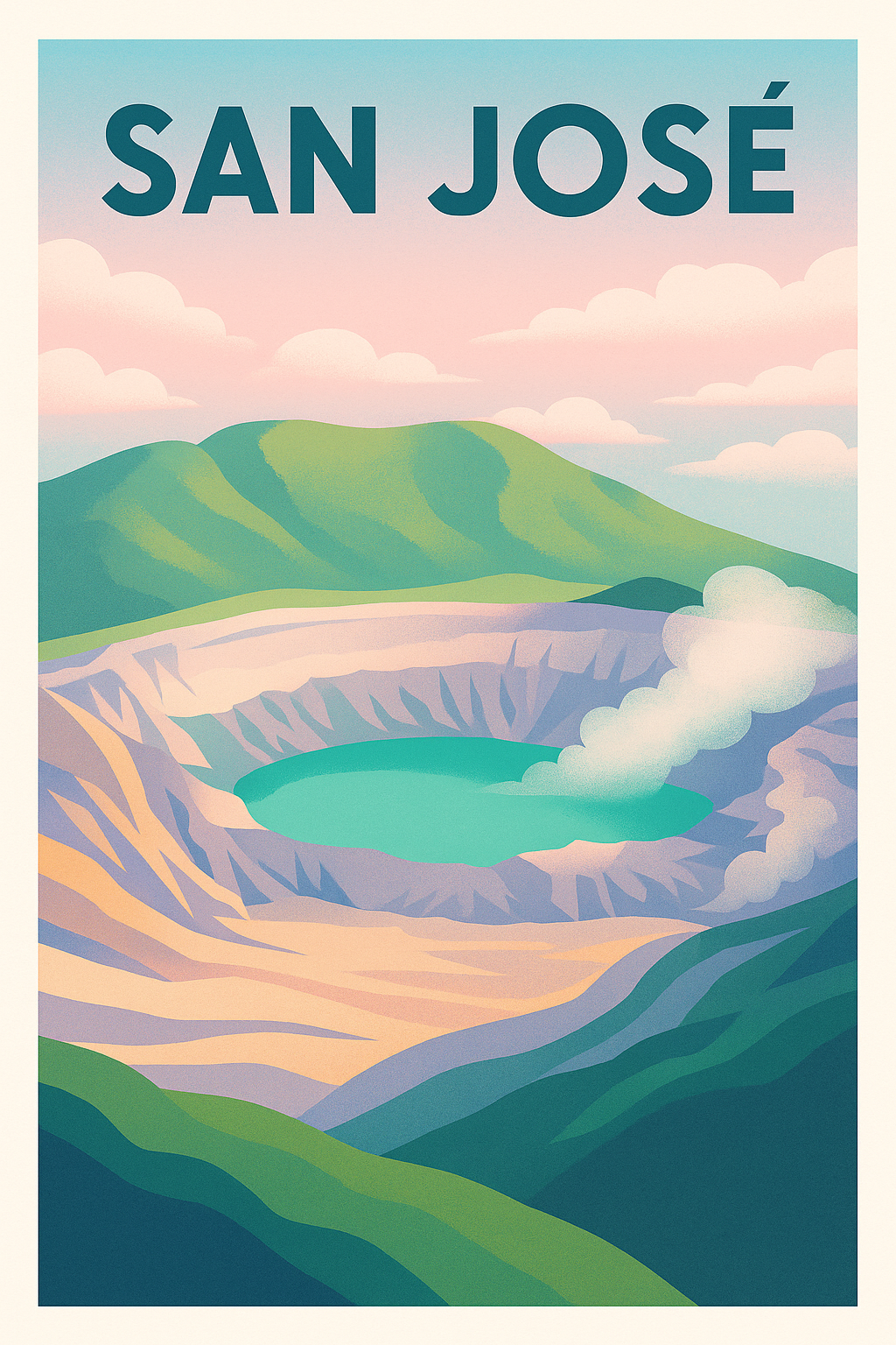 Affiche de San José - L'émerveillement volcanique au cœur de la nature