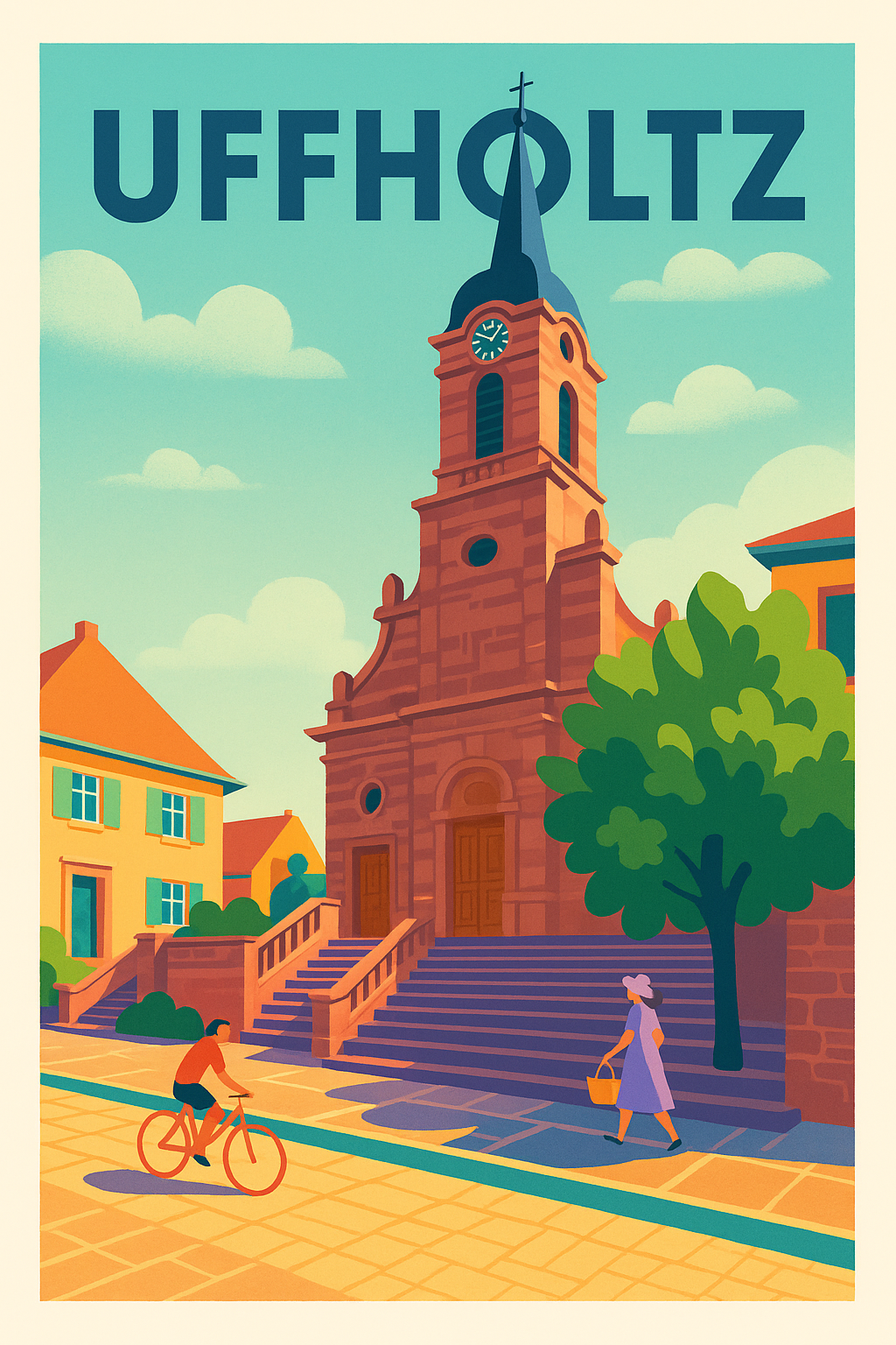 Affiche de Uffholtz - Charme et Sérénité Alsacienne