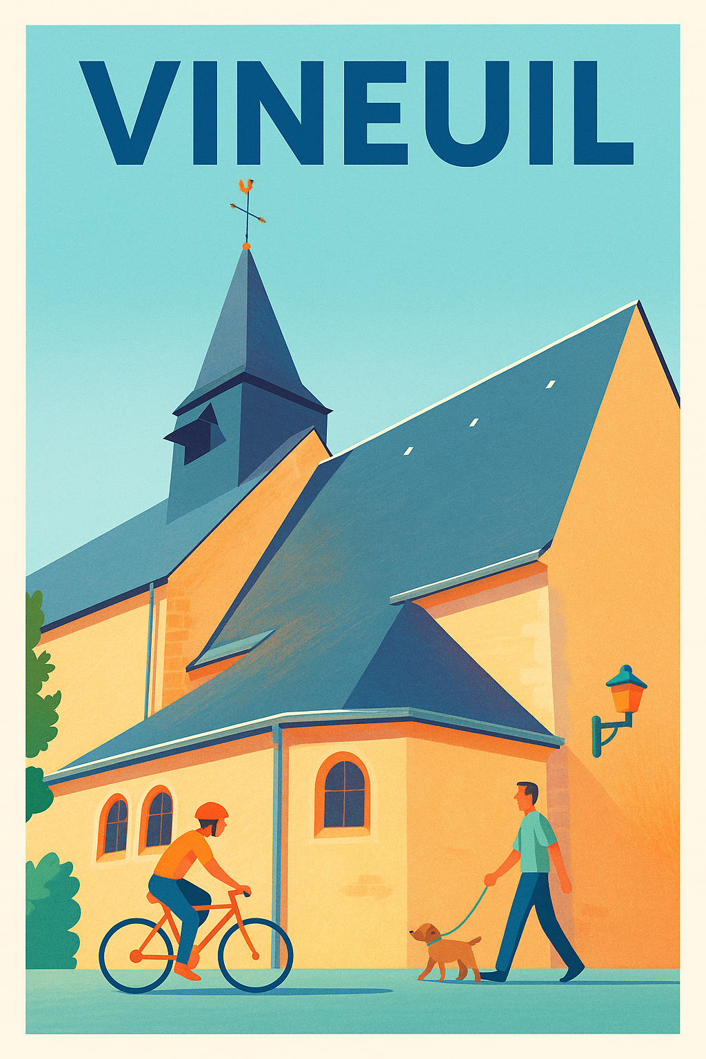 Affiche de Vineuil - L'authenticité paisible au cœur de la ville