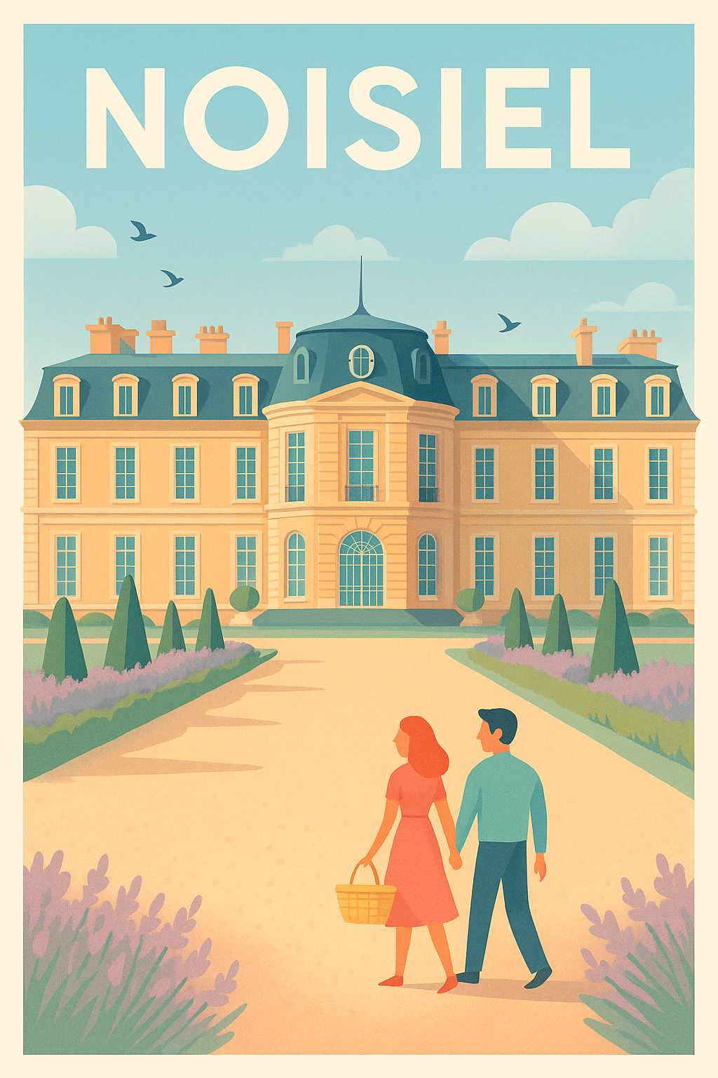 Affiche de Noisiel - Élégance et Sérénité au Château de Noisiel