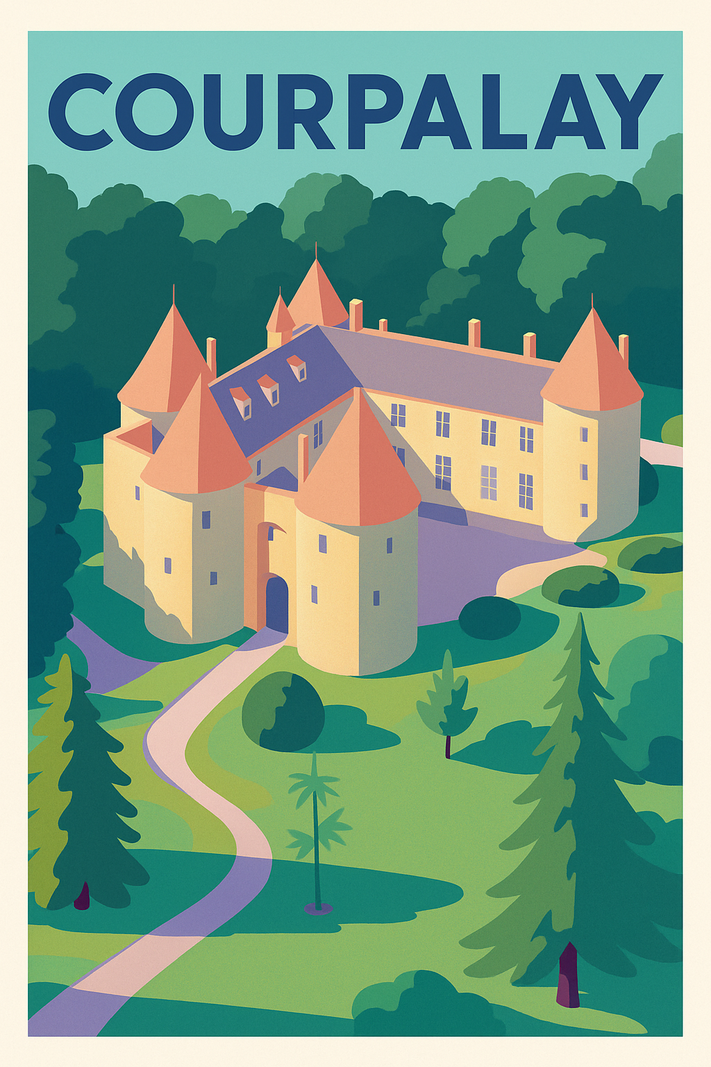 Affiche de Courpalay - Charme et élégance du patrimoine