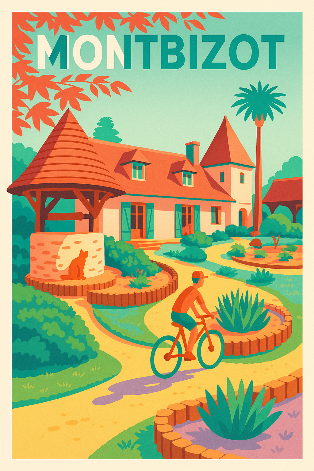 Affiche de Montbizot - Charme bucolique et douceur de vivre