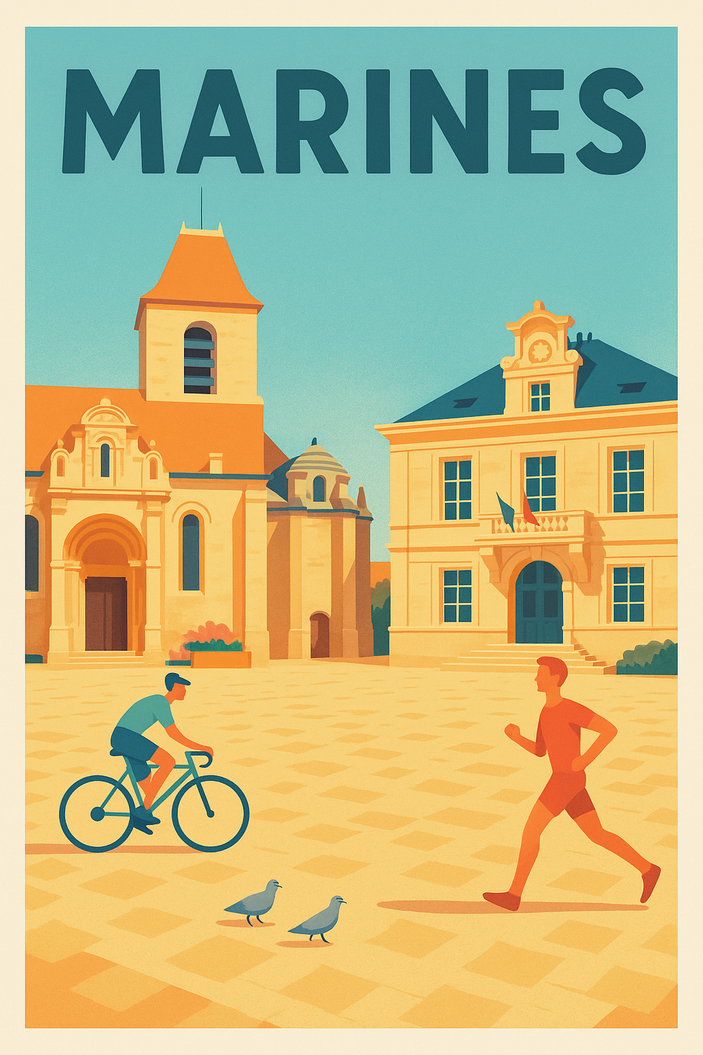 Affiche de Marines - Charme et Vie Locale au Cœur de la Ville