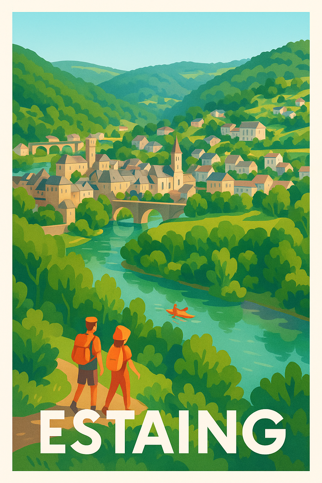 Affiche de Estaing - Escapade nature au cœur des vallées