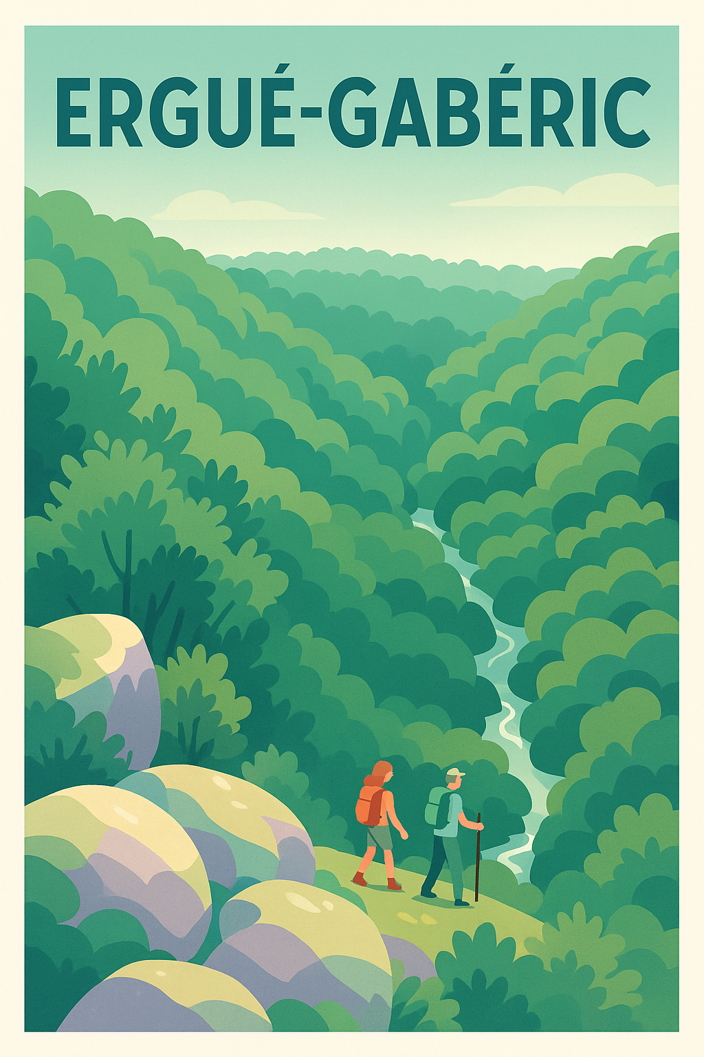 Affiche de Ergué-Gabéric - Évasion nature au cœur des forêts bretonnes