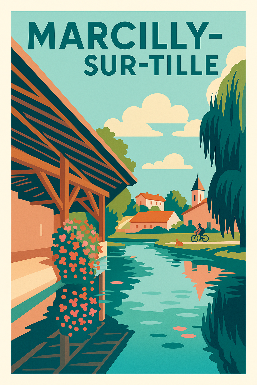 Affiche de Marcilly-sur-Tille - Charme paisible au fil de l'eau