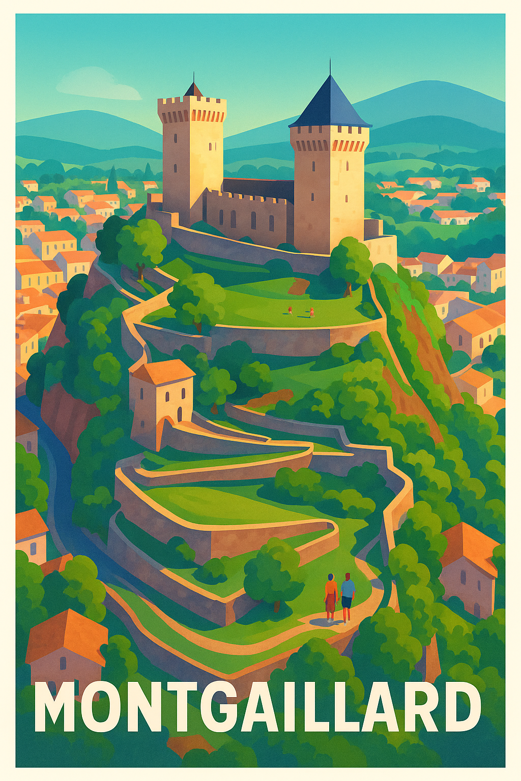 Affiche de Montgaillard - Une escapade historique en pleine nature