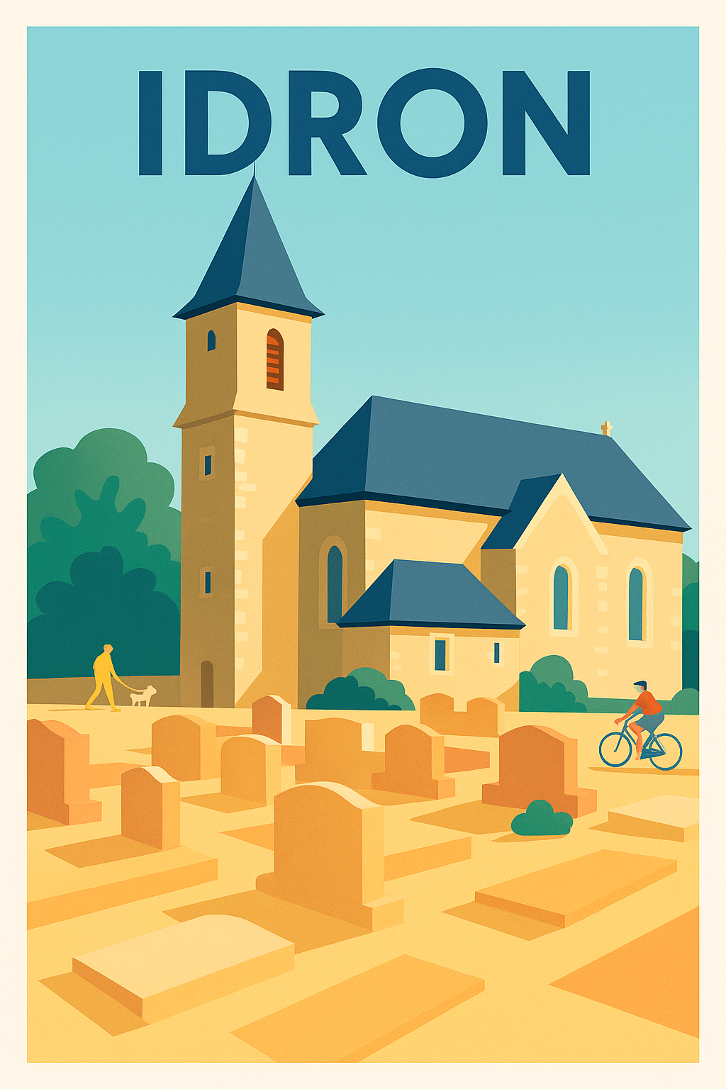 Affiche de Idron - Charme paisible et architectural