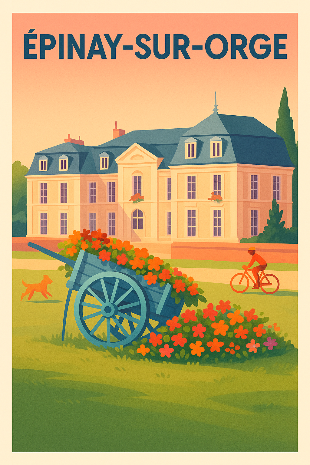 Affiche de Épinay-sur-Orge - Charme et sérénité au cœur de la ville