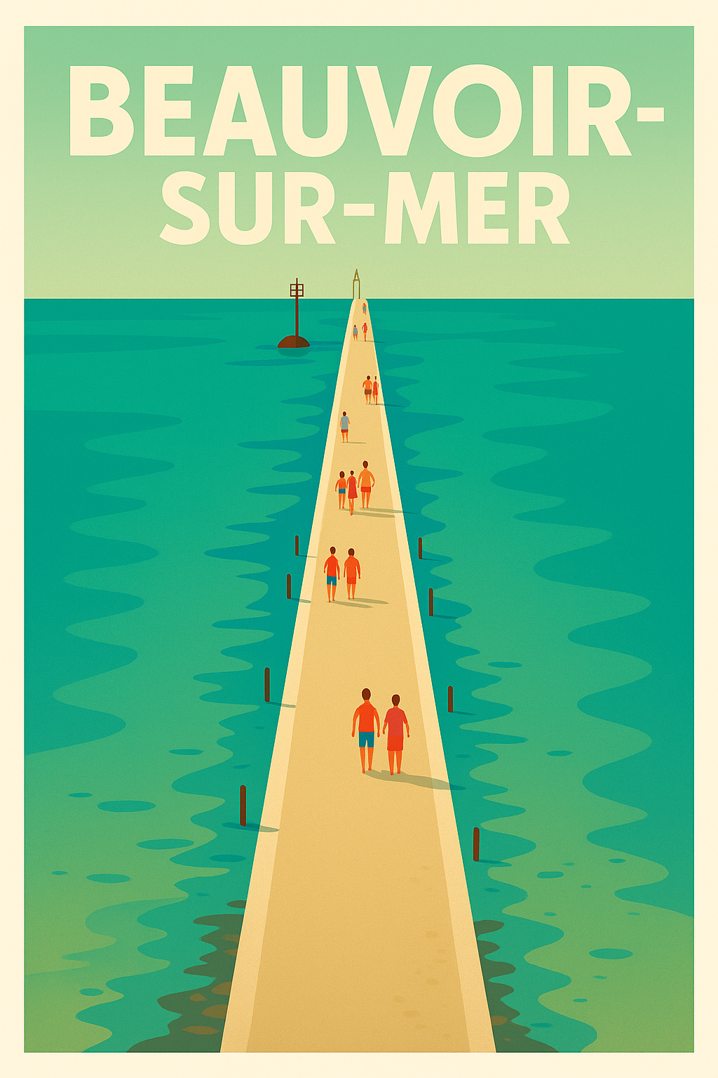 Affiche de Beauvoir-sur-Mer - Une escapade en bord de mer intemporelle