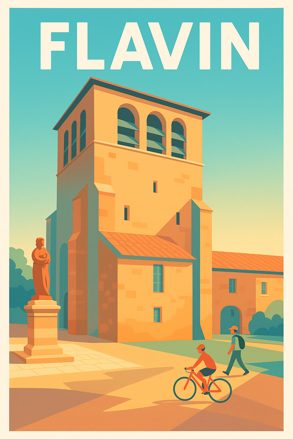 Affiche de Flavin - Charme et sérénité au cœur du village