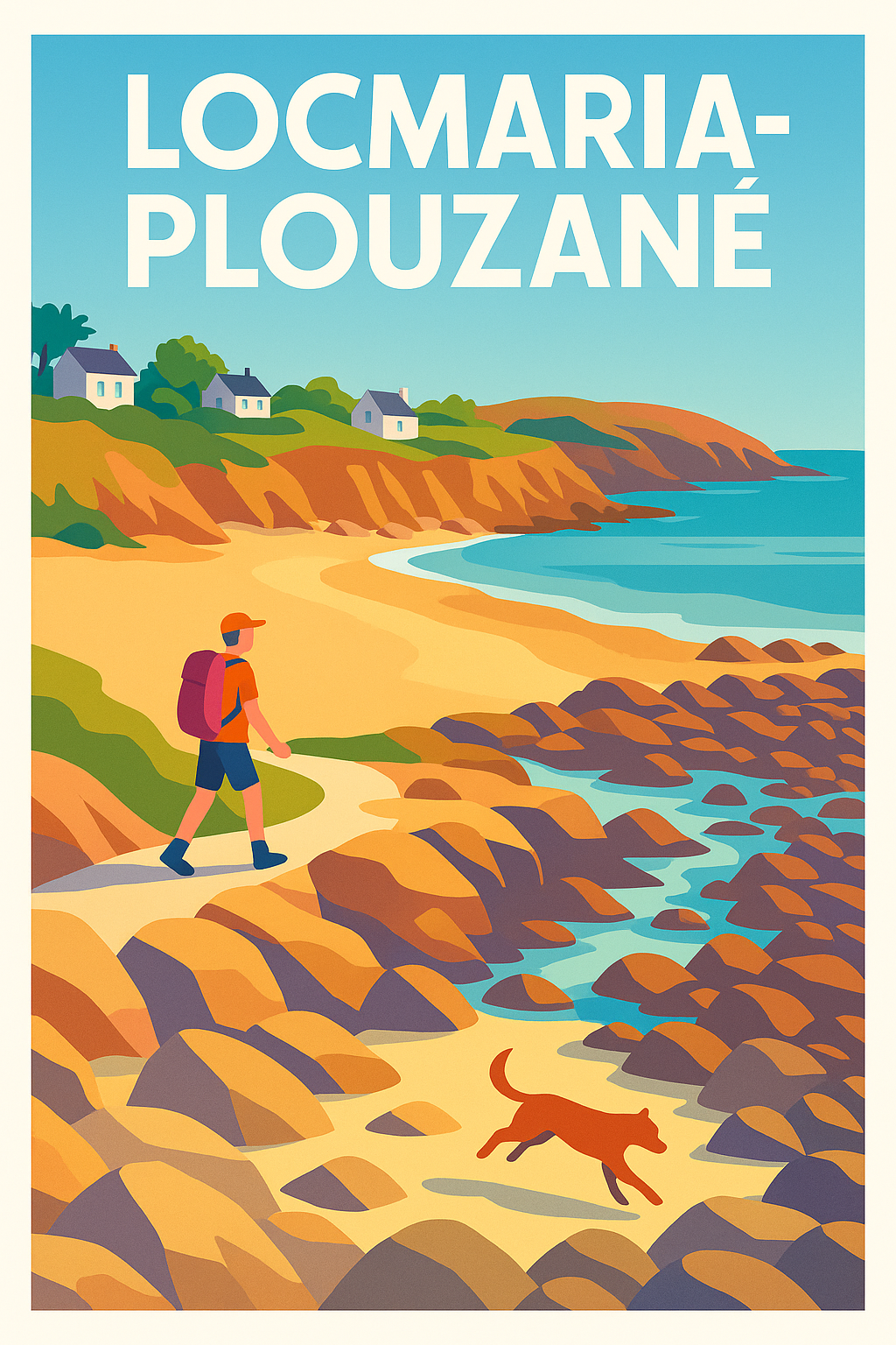 Affiche de Locmaria-Plouzané - Escapade côtière entre mer et nature