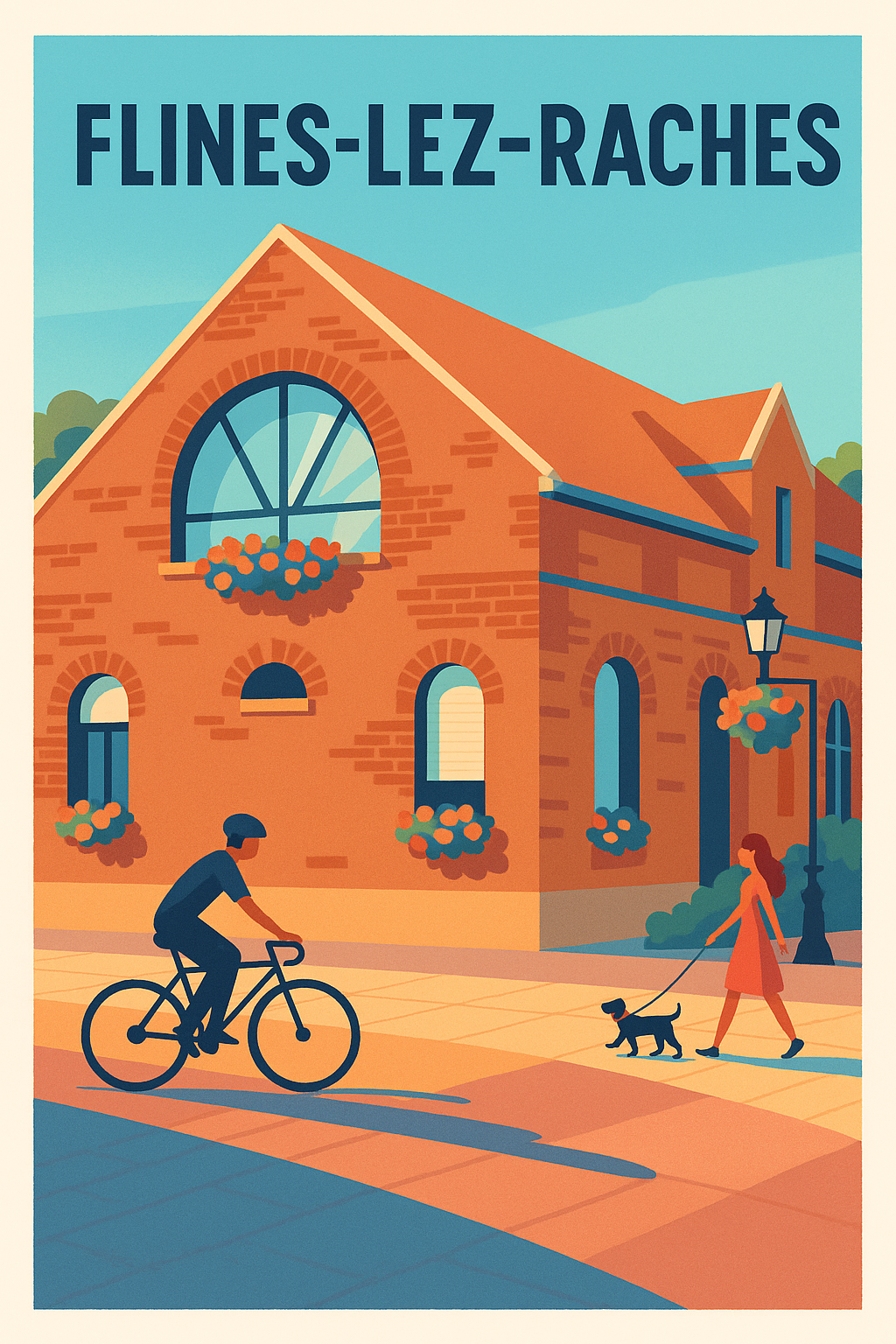 Affiche de Flines-lez-Raches - Charme et sérénité au fil des rues