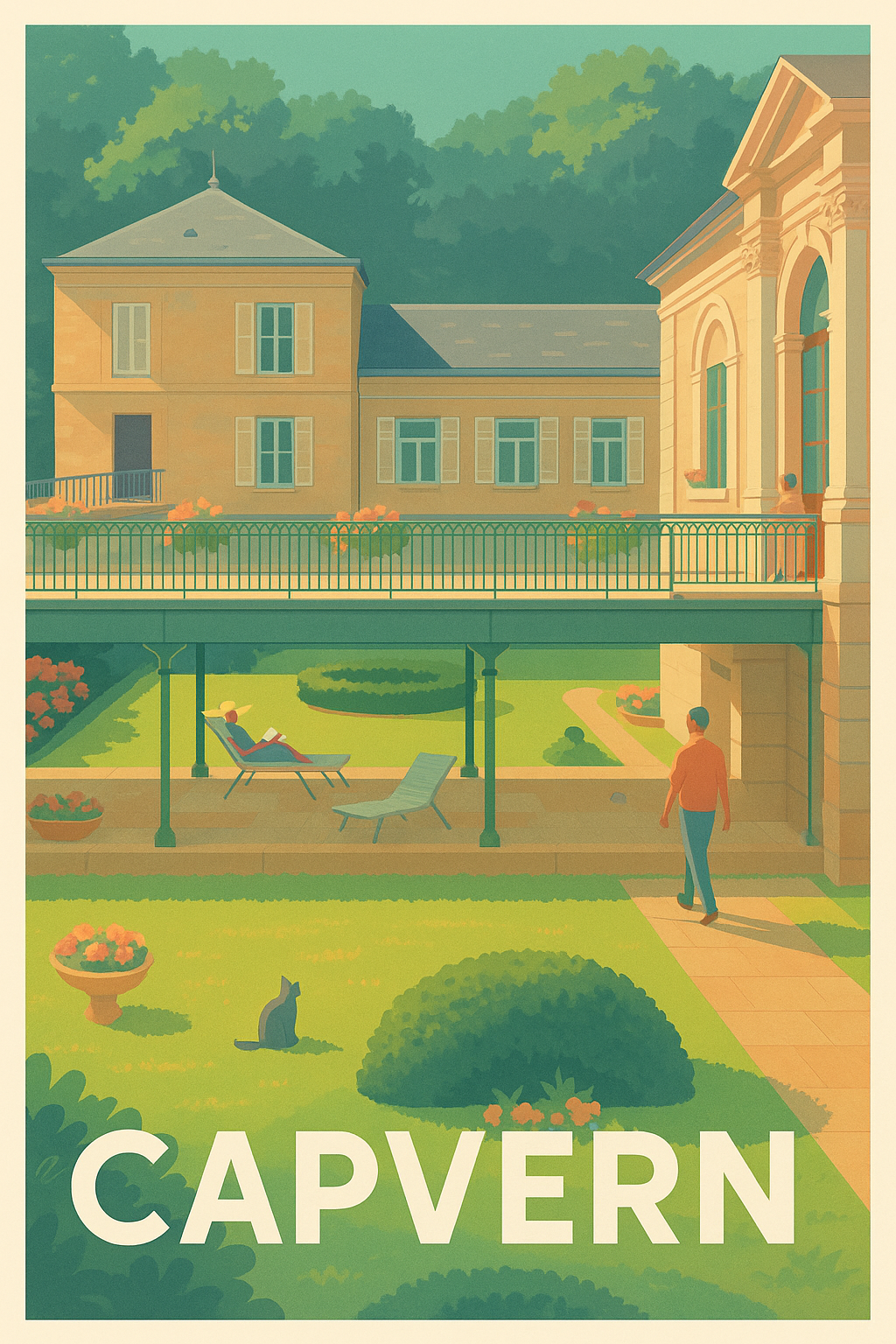 Affiche de Capvern - Sérénité et charme d'un jardin paisible