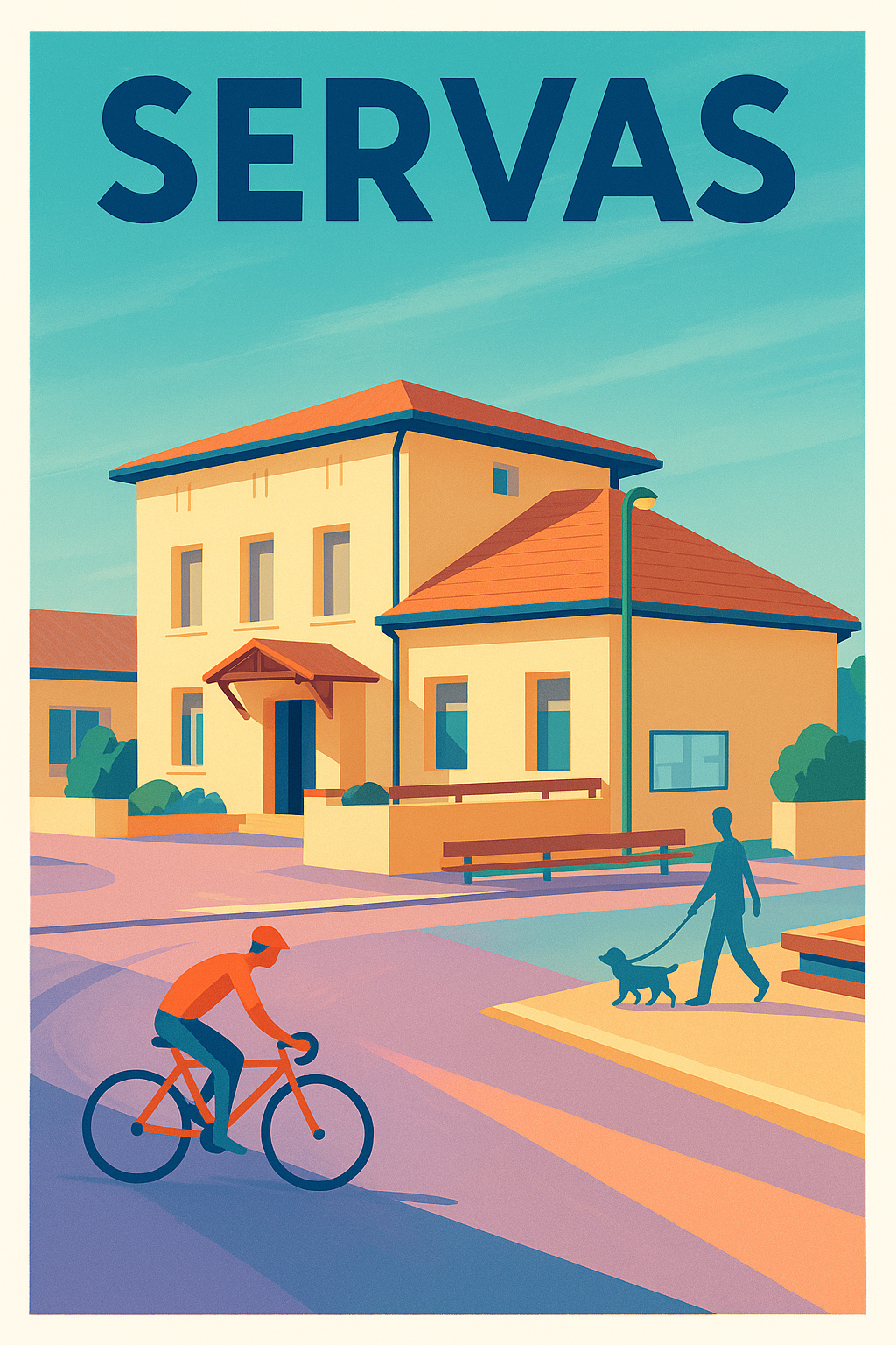 Affiche de Servas - Douceur de vie au cœur du village