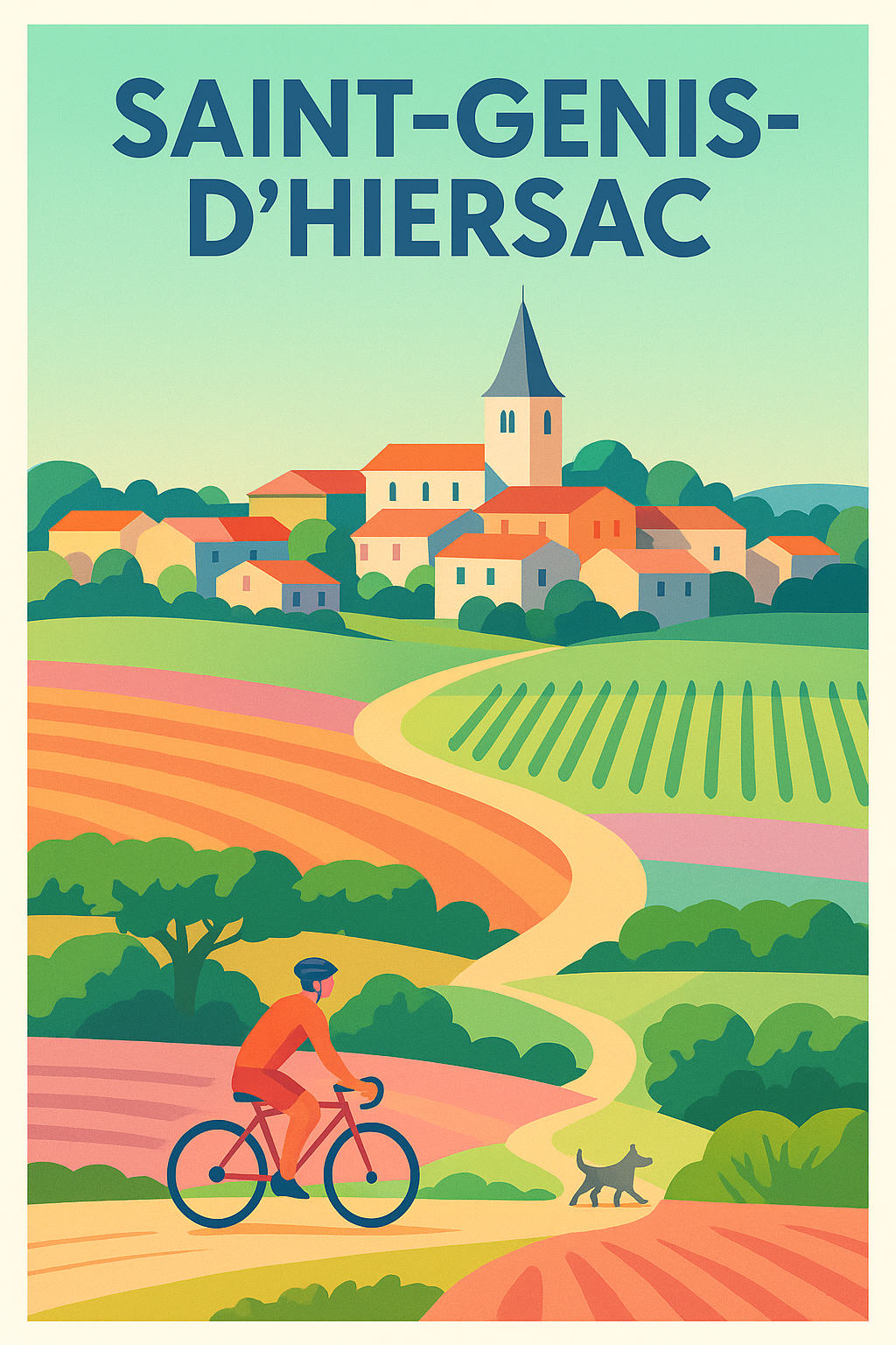 Affiche de Saint-Genis-d'Hiersac - Charme champêtre et balades à vélo