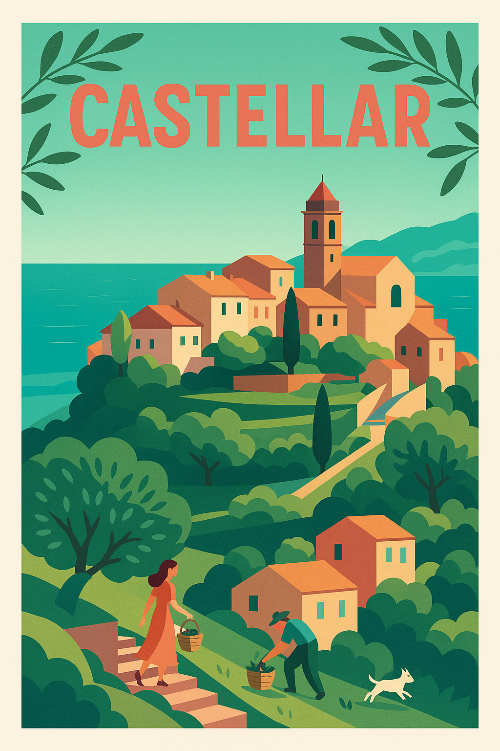 Affiche de Castellar - Charme et sérénité en Méditerranée