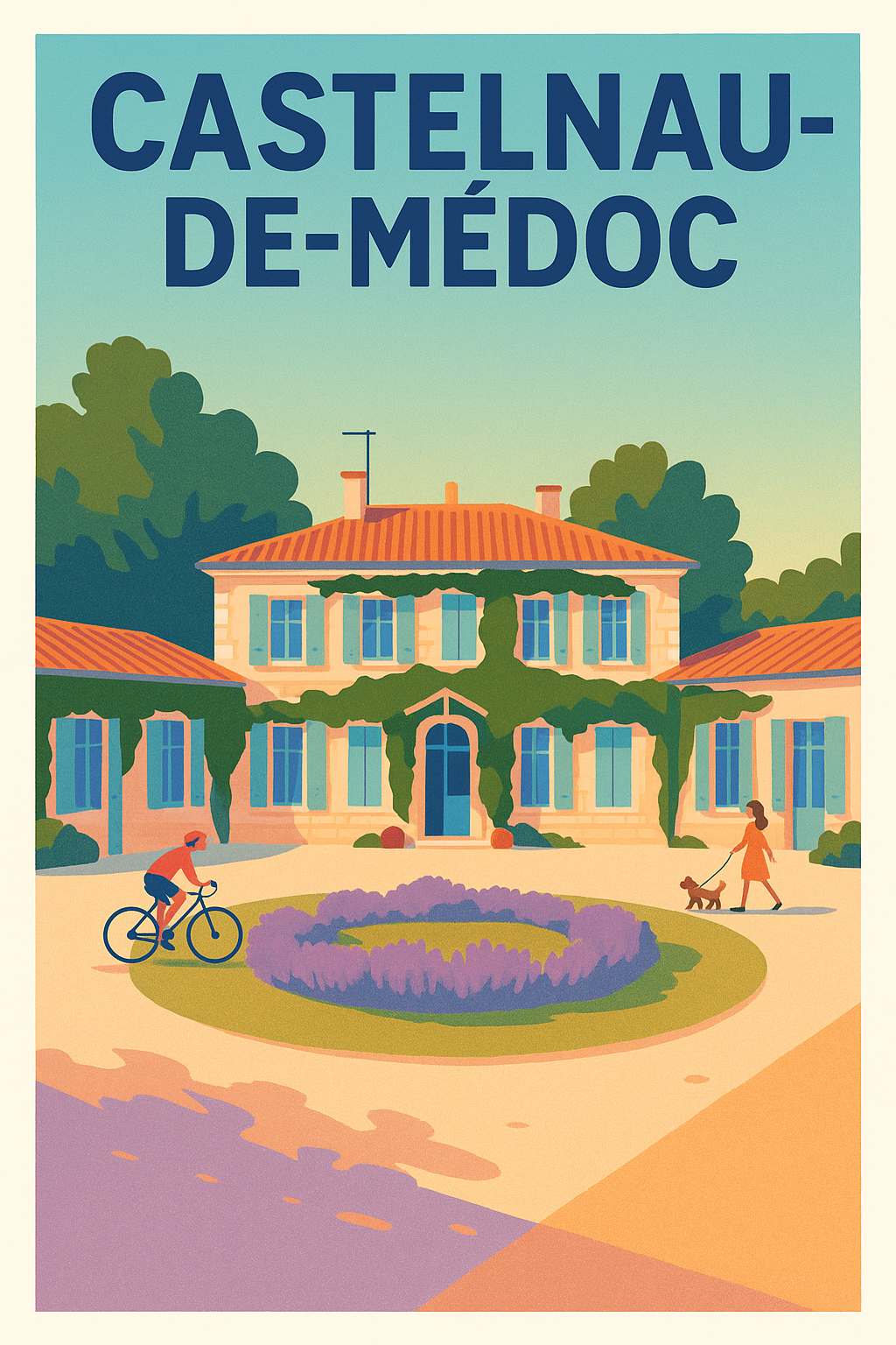 Affiche de Castelnau-de-Médoc - Charme et sérénité au cœur du Médoc