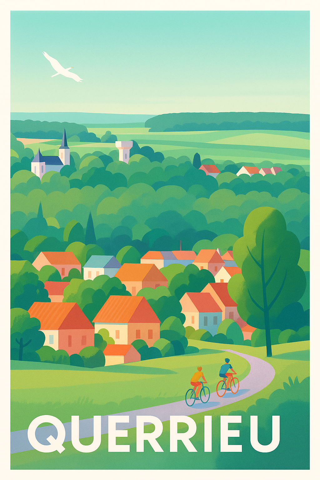 Affiche de Querrieu - Balade bucolique entre nature et village