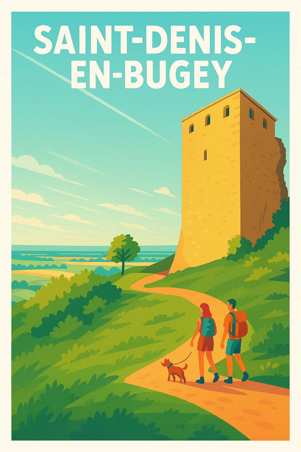 Affiche de Saint-Denis-en-Bugey - Une escapade bucolique au cœur de la nature