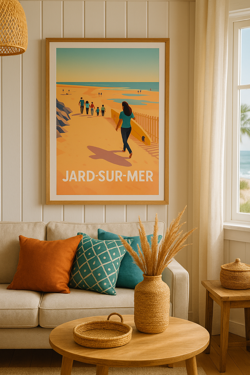 Mise en situation Affiche de Jard-sur-Mer - L'appel de l'océan et des plages dorées