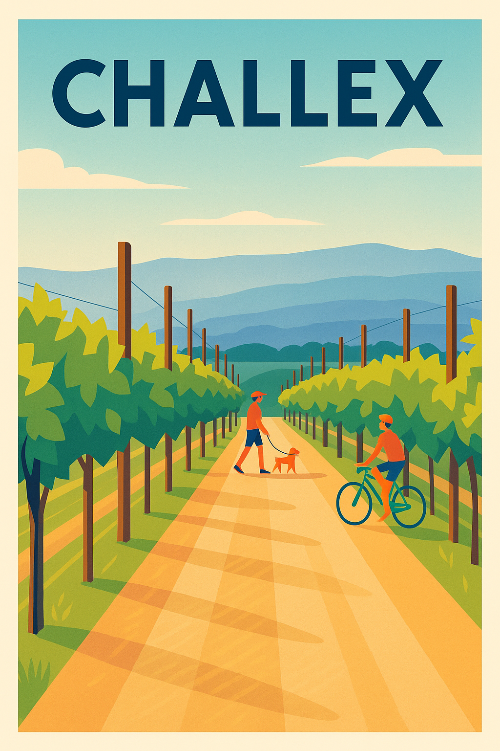 Affiche de Challex - Promenade en pleine nature