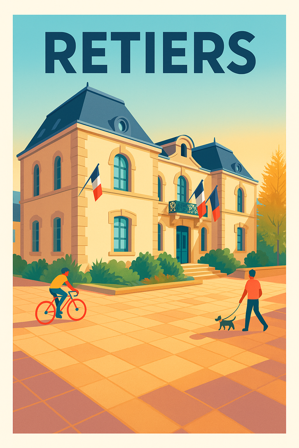 Affiche de Retiers - Charme et sérénité au cœur de la Bretagne