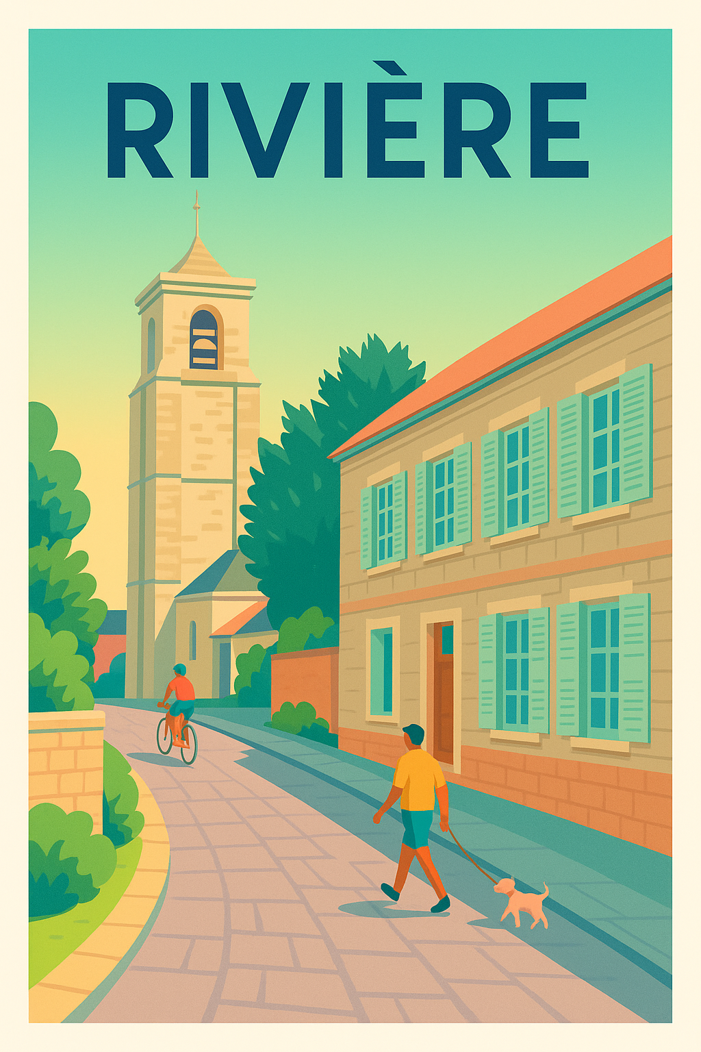 Affiche de Rivière - Balade paisible au cœur du village
