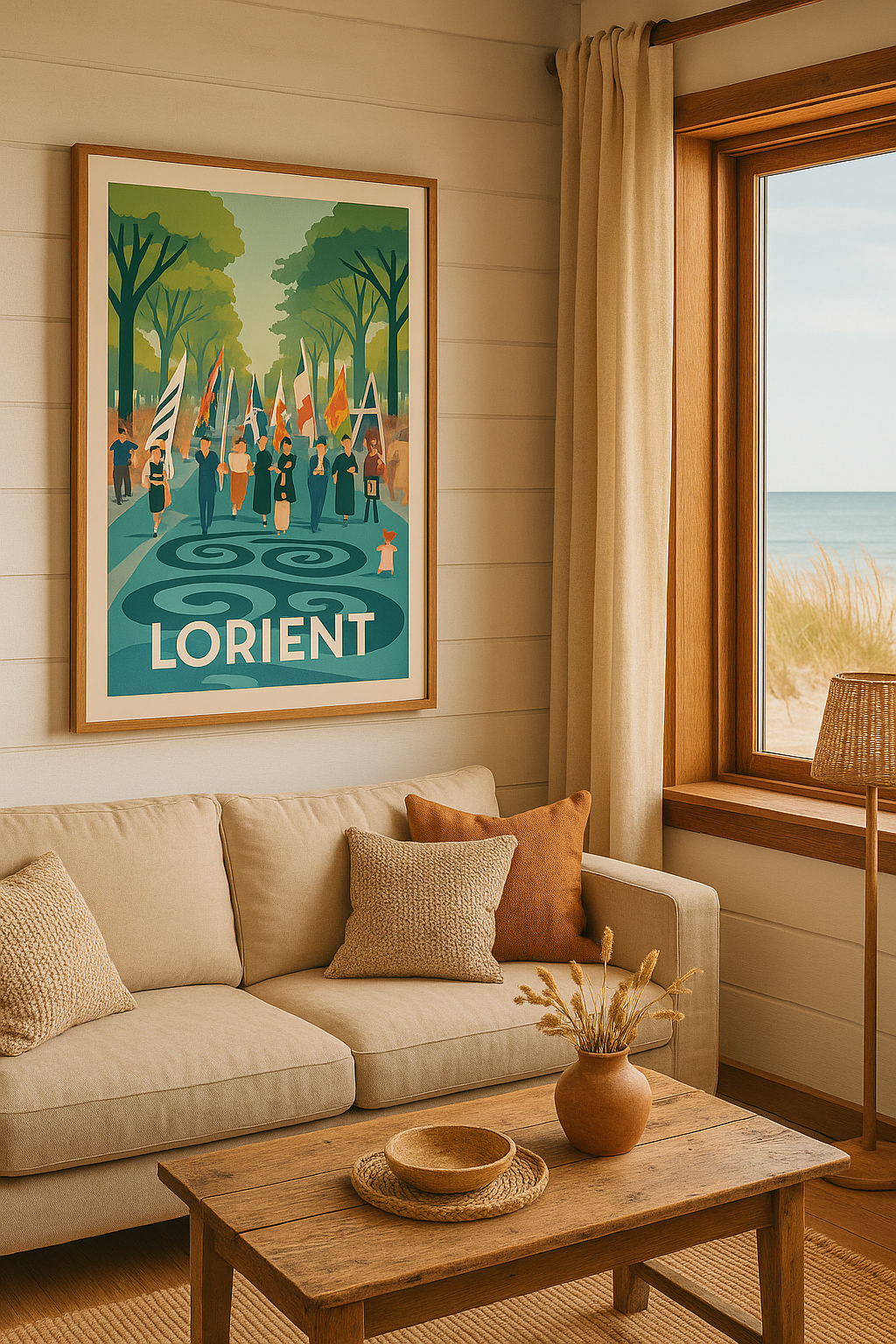 Mise en situation Affiche Lorient - Parade des cultures celtiques