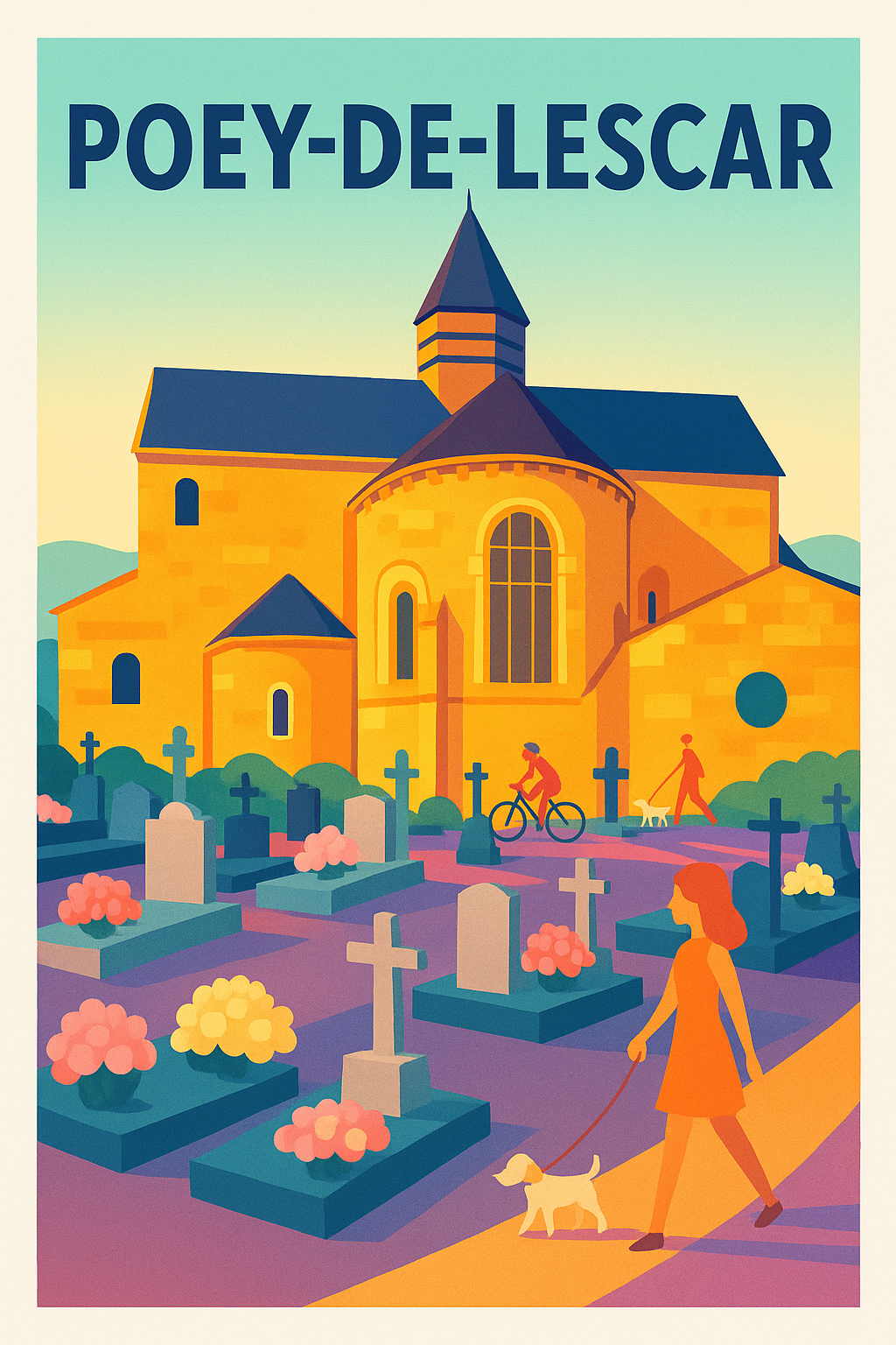 Affiche de Poey-de-Lescar - Un coin de sérénité et patrimoine