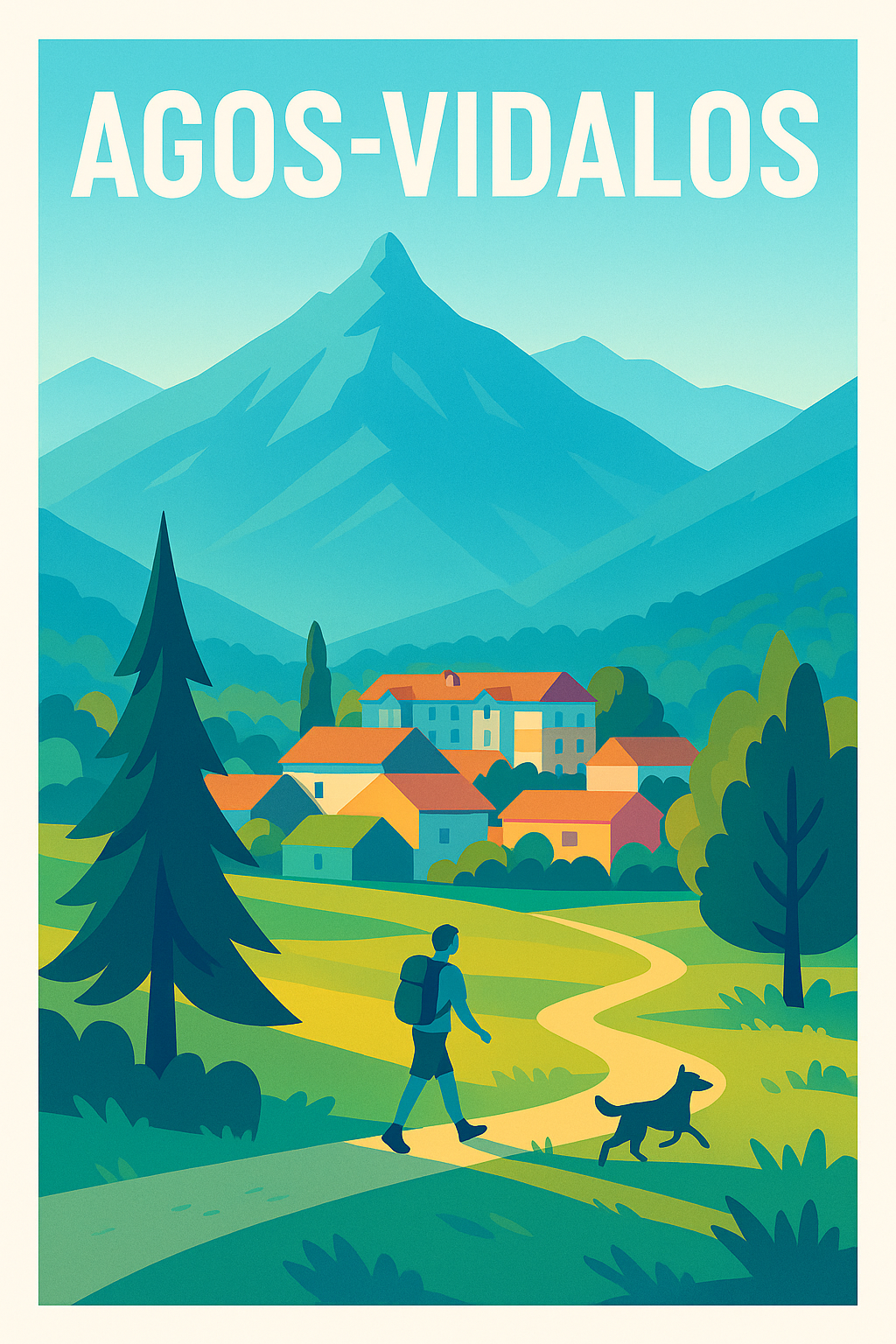 Affiche de Agos-Vidalos - Évasion et nature en Pyrénées