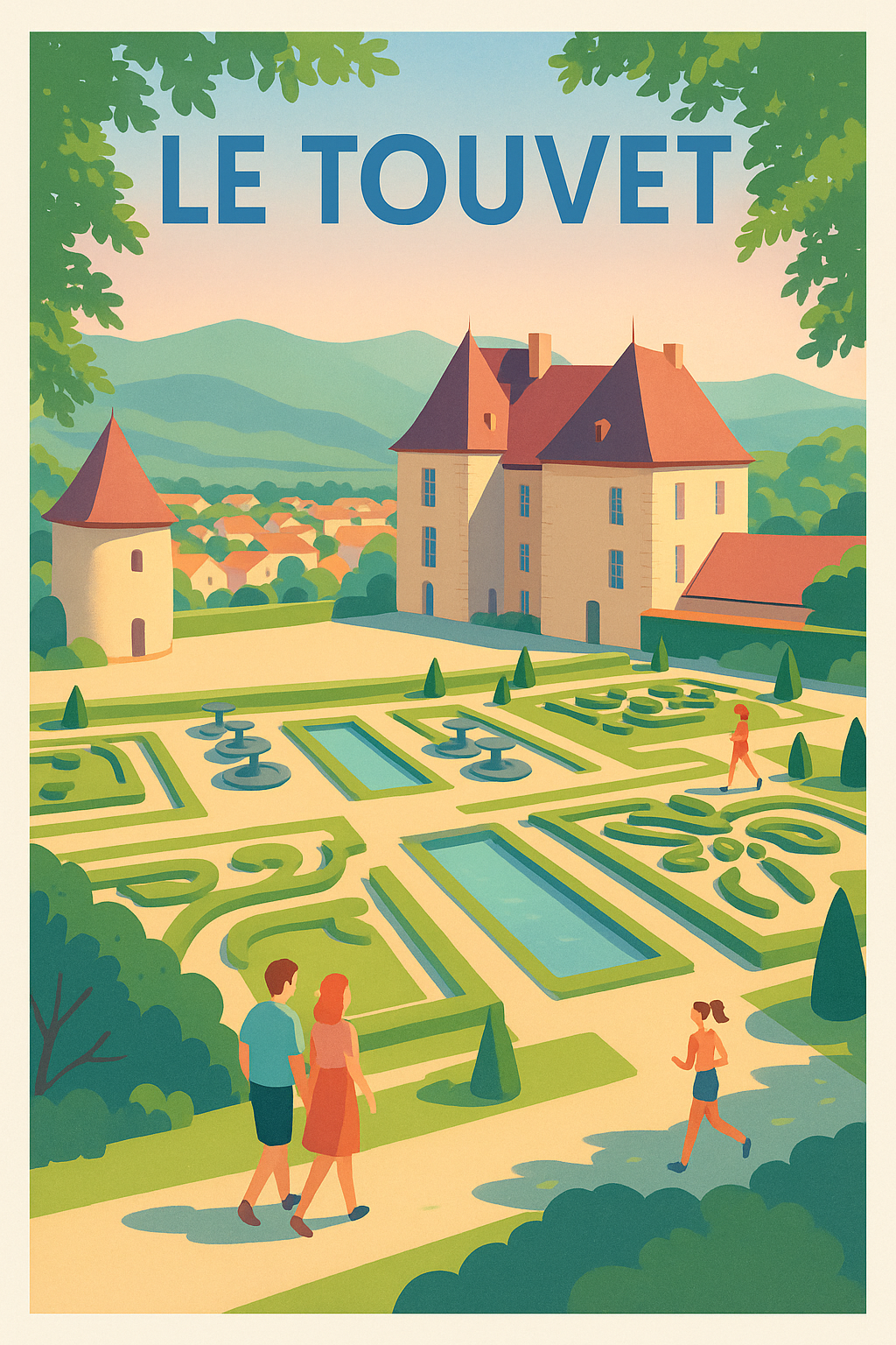 Affiche de Le Touvet - L'élégance des jardins à la française