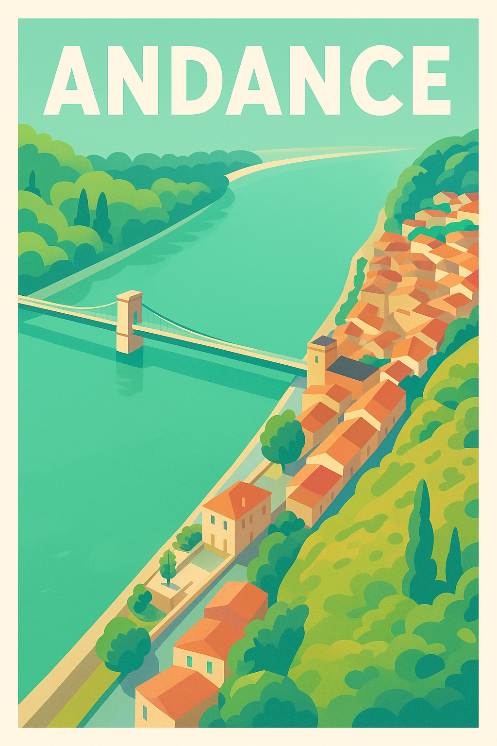 Affiche de Andance - Charme et sérénité au bord du Rhône