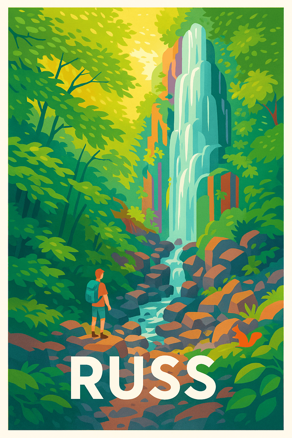 Affiche Russ — Émerveillement au cœur de la nature · poster d'art de Russ