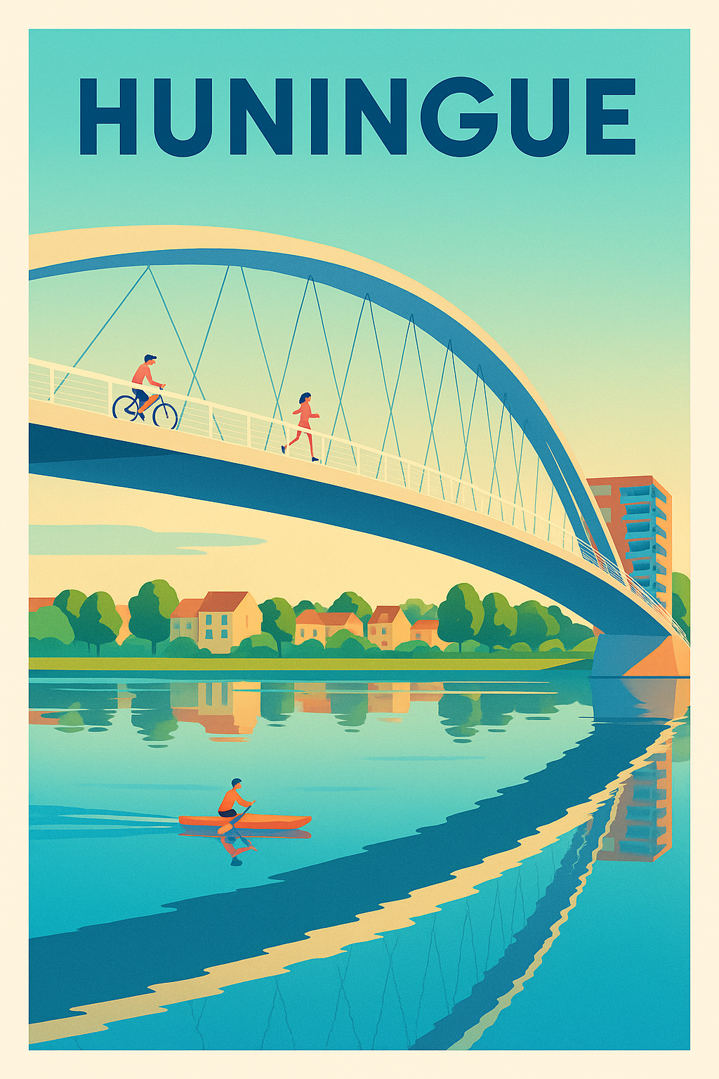 Affiche de Huningue - Charme et sérénité au fil de l'eau