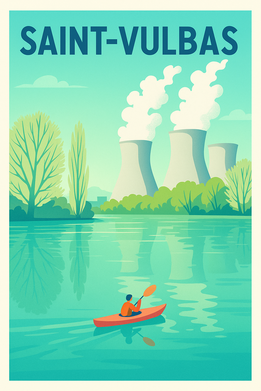 Affiche de Saint-Vulbas - Évasion sur les eaux tranquilles