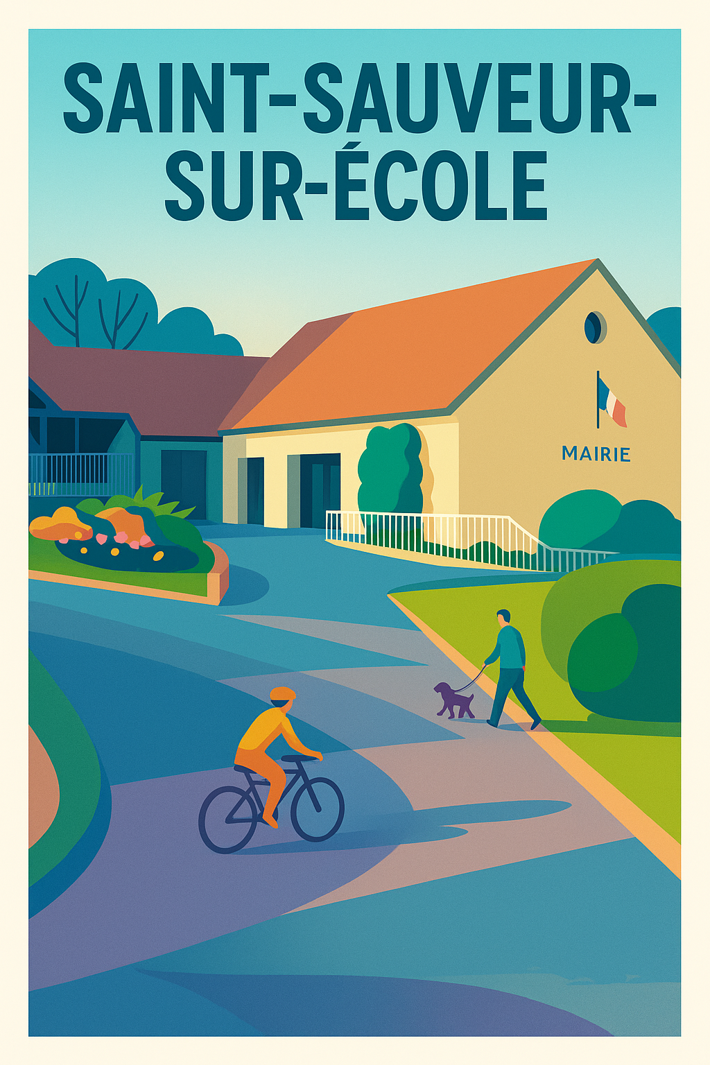 Affiche de Saint-Sauveur-sur-École - Charme et quiétude au cœur du village