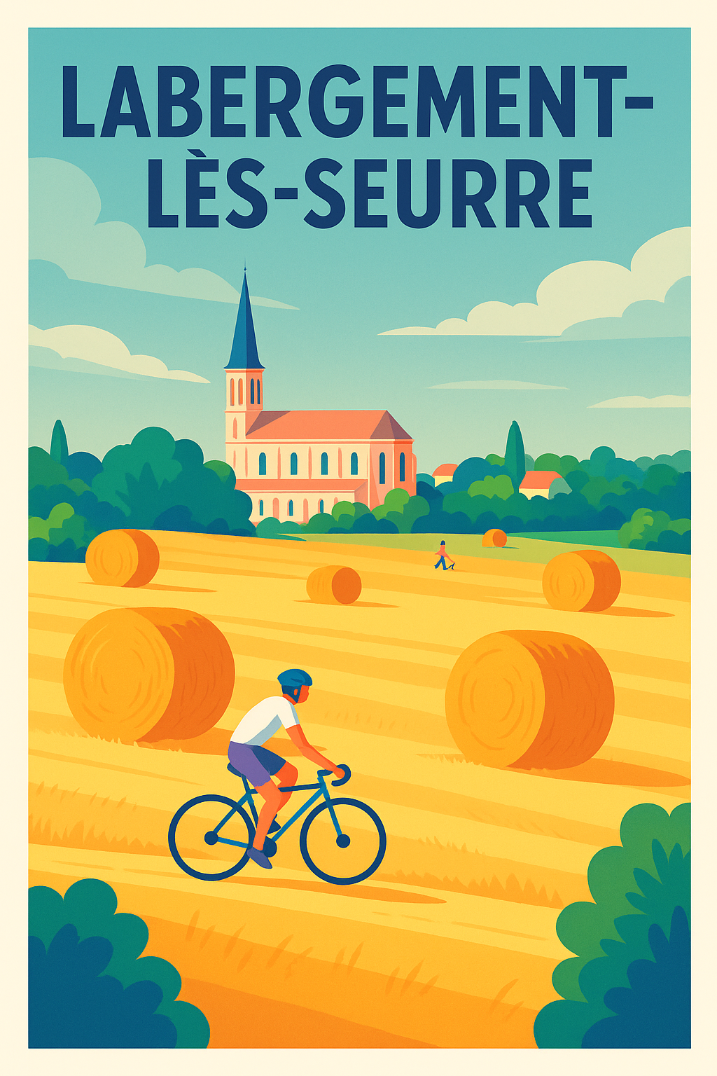 Affiche de Labergement-lès-Seurre - Balade bucolique à vélo