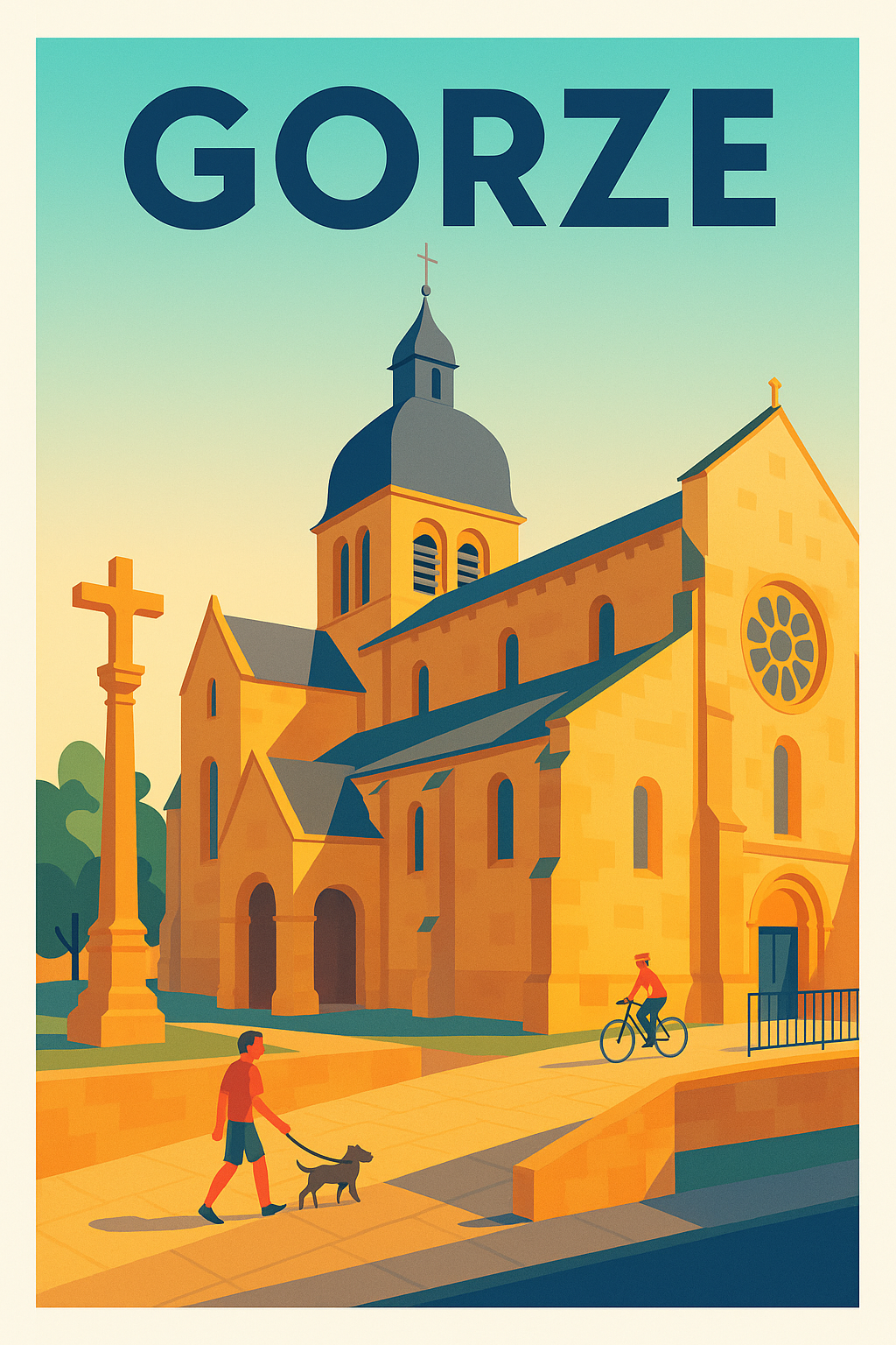 Affiche de Gorze - Charme et sérénité au cœur de l'abbatiale
