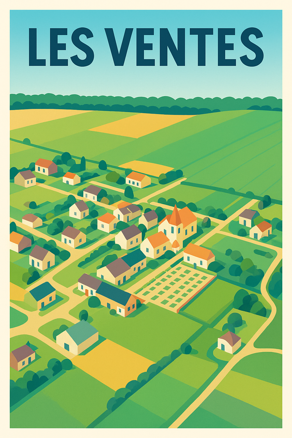 Affiche de Les Ventes - Charme et sérénité de la campagne normande