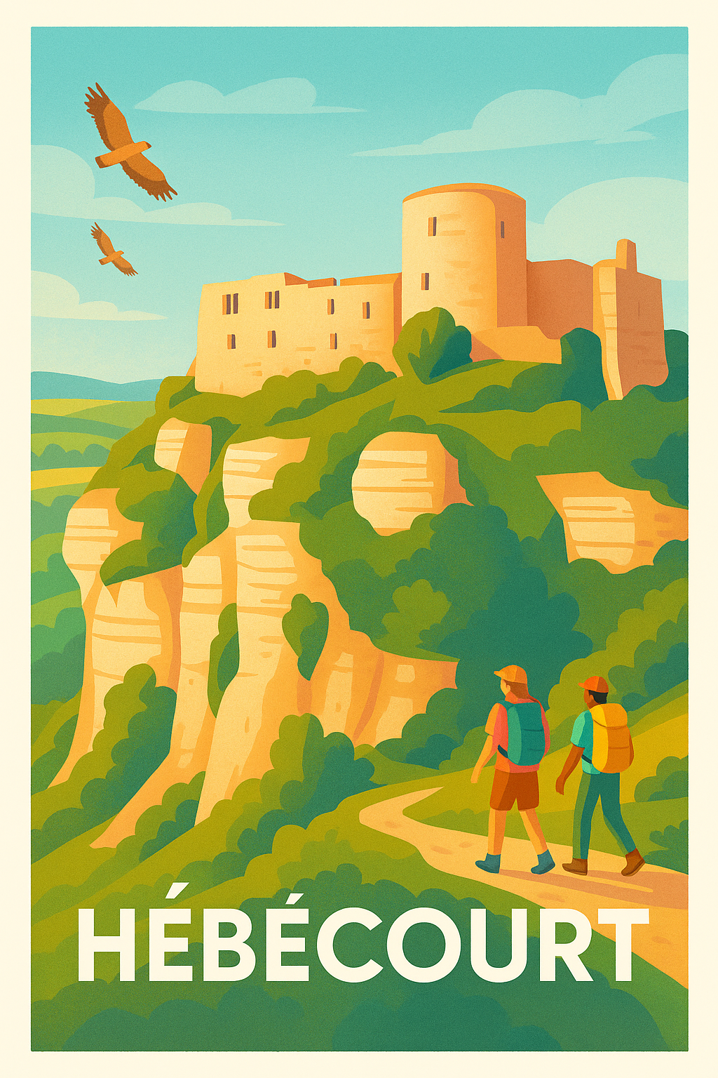 Affiche de Hébecourt - Évasion nature et patrimoine