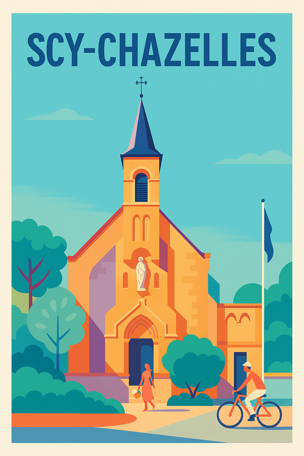 Affiche de Scy-Chazelles - Harmonie entre patrimoine et nature